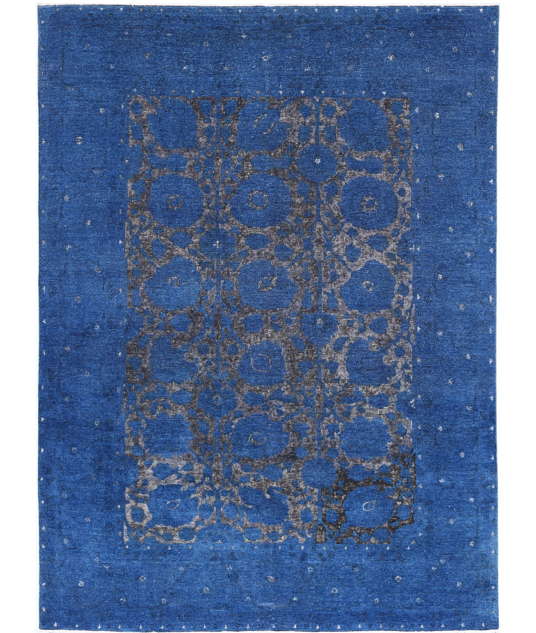 Hand Knotted Onyx Wool Rug - 8&#39;6&#39;&#39; x 11&#39;7&#39;&#39; 8&#39;6&#39;&#39; x 11&#39;7&#39;&#39; (255 X 348) / Blue / Blue