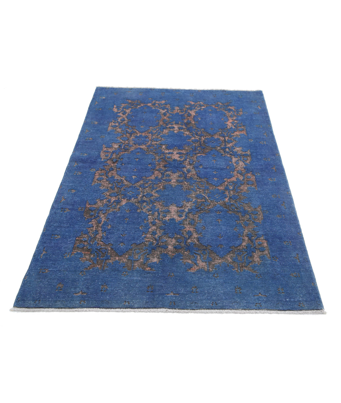 Hand Knotted Onyx Wool Rug - 3'10'' x 5'8'' 3'10'' x 5'8'' (115 X 170) / Blue / Blue