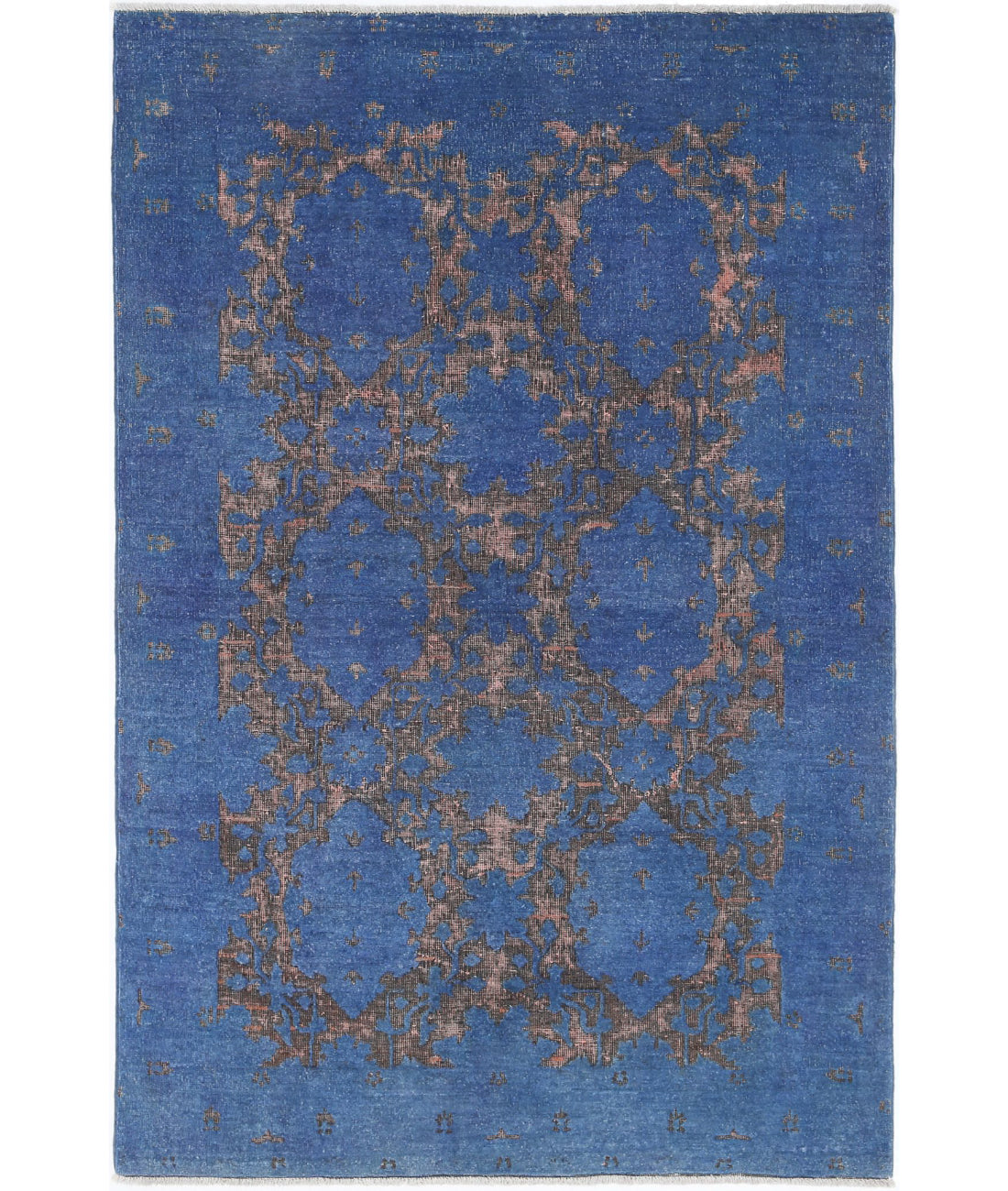 Hand Knotted Onyx Wool Rug - 3&#39;10&#39;&#39; x 5&#39;8&#39;&#39; 3&#39;10&#39;&#39; x 5&#39;8&#39;&#39; (115 X 170) / Blue / Blue