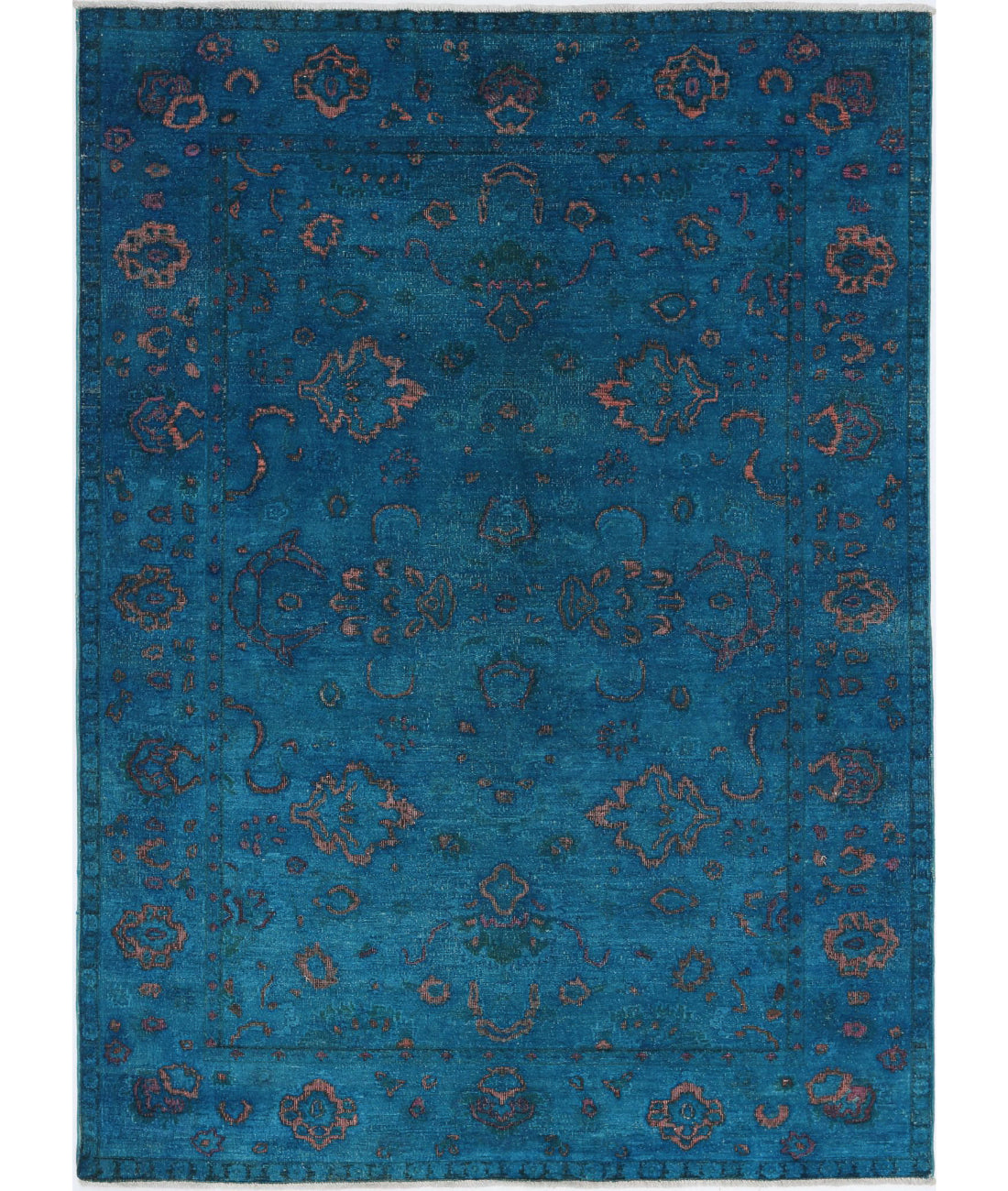 Hand Knotted Onyx Wool Rug - 5&#39;5&#39;&#39; x 7&#39;7&#39;&#39; 5&#39;5&#39;&#39; x 7&#39;7&#39;&#39; (163 X 228) / Teal / Teal