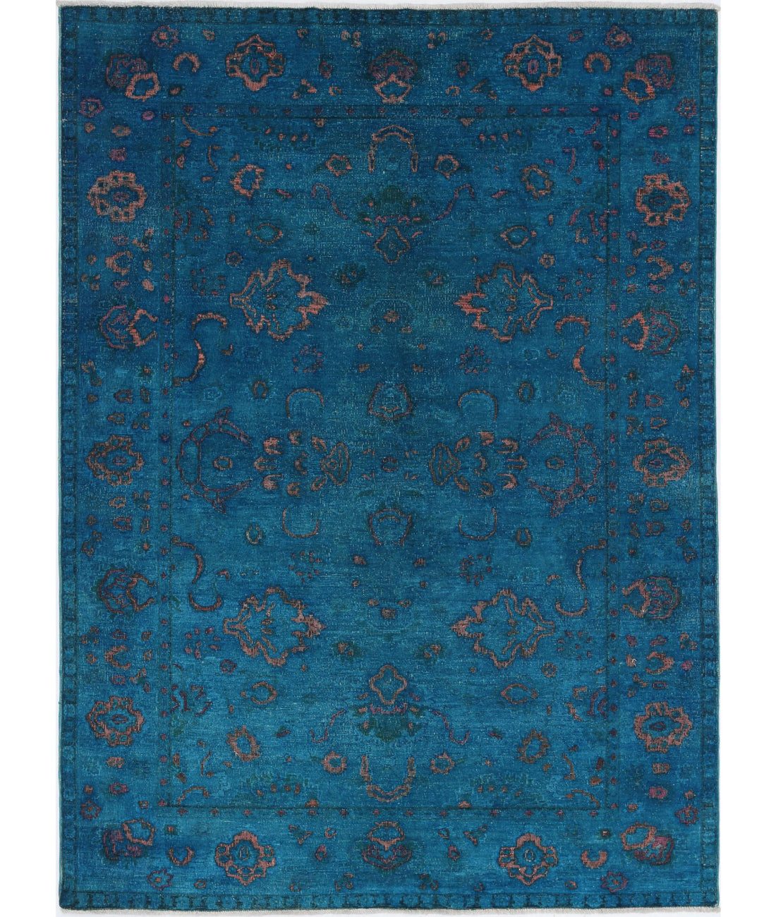 Hand Knotted Onyx Wool Rug - 5'5'' x 7'7''