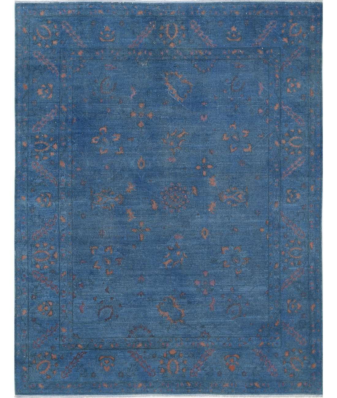 Hand Knotted Onyx Wool Rug - 7&#39;8&#39;&#39; x 9&#39;9&#39;&#39; 7&#39;8&#39;&#39; x 9&#39;9&#39;&#39; (230 X 293) / Blue / Blue