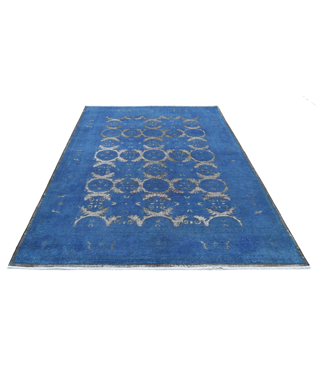 Hand Knotted Onyx Wool Rug - 5'10'' x 7'8'' 5'10'' x 7'8'' (175 X 230) / Blue / Blue