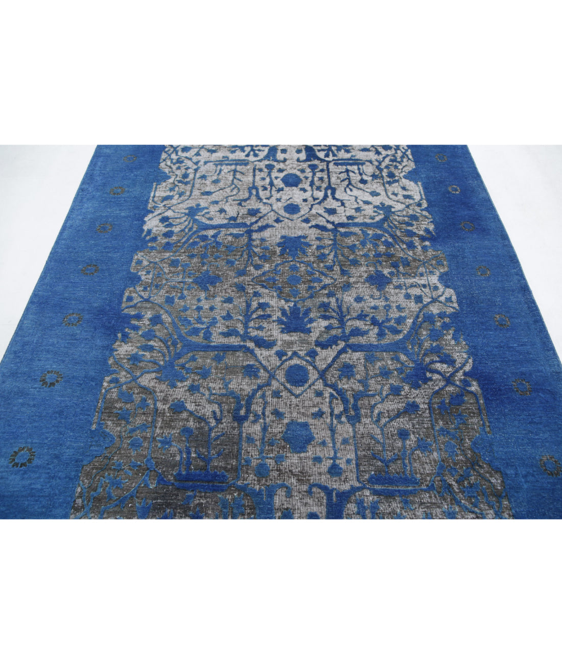 Hand Knotted Onyx Wool Rug - 5'11'' x 8'4'' 5'11'' x 8'4'' (178 X 250) / Blue / Blue