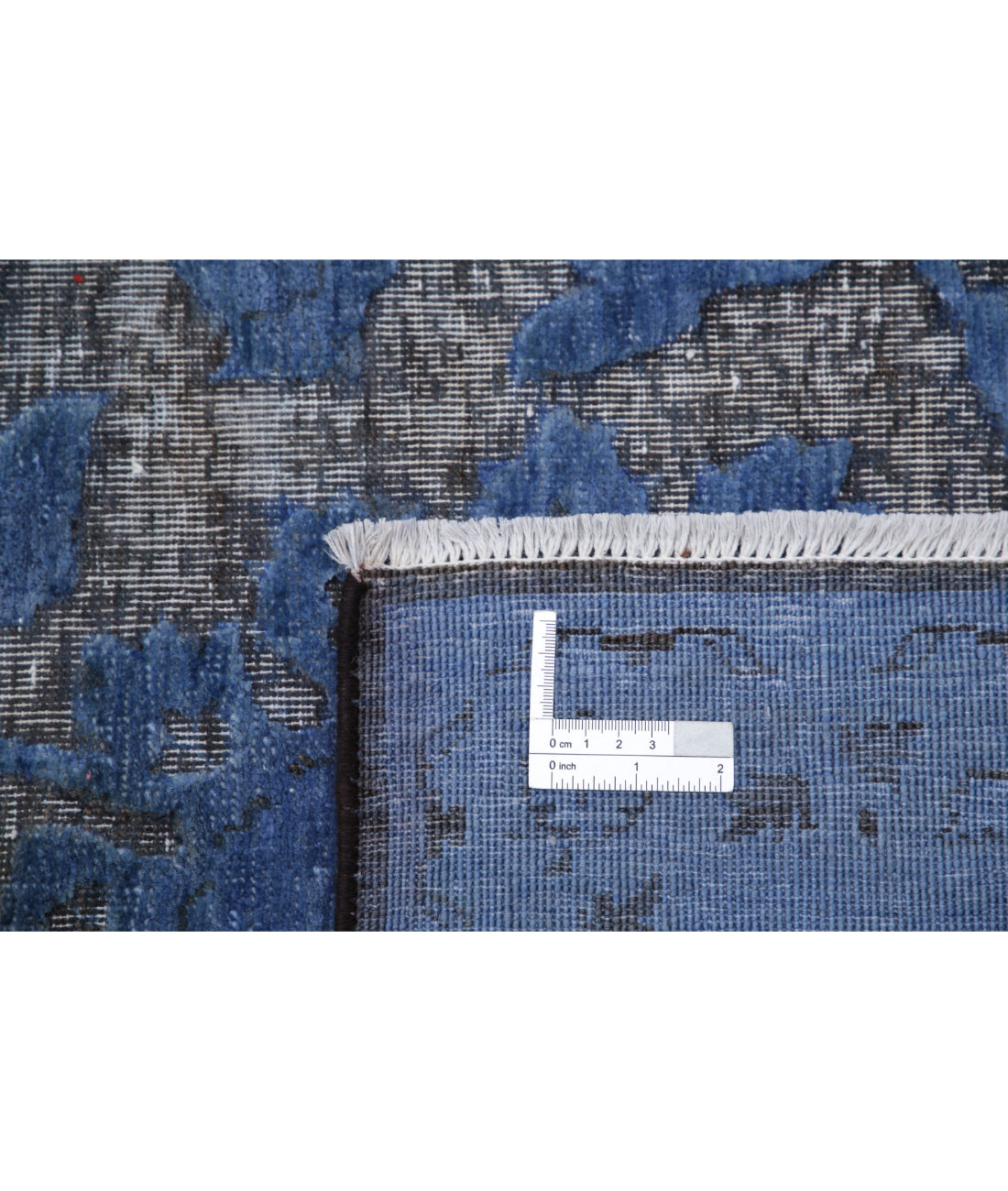 Hand Knotted Onyx Wool Rug - 8'8'' x 11'3'' 8'8'' x 11'3'' (260 X 338) / Blue / Blue