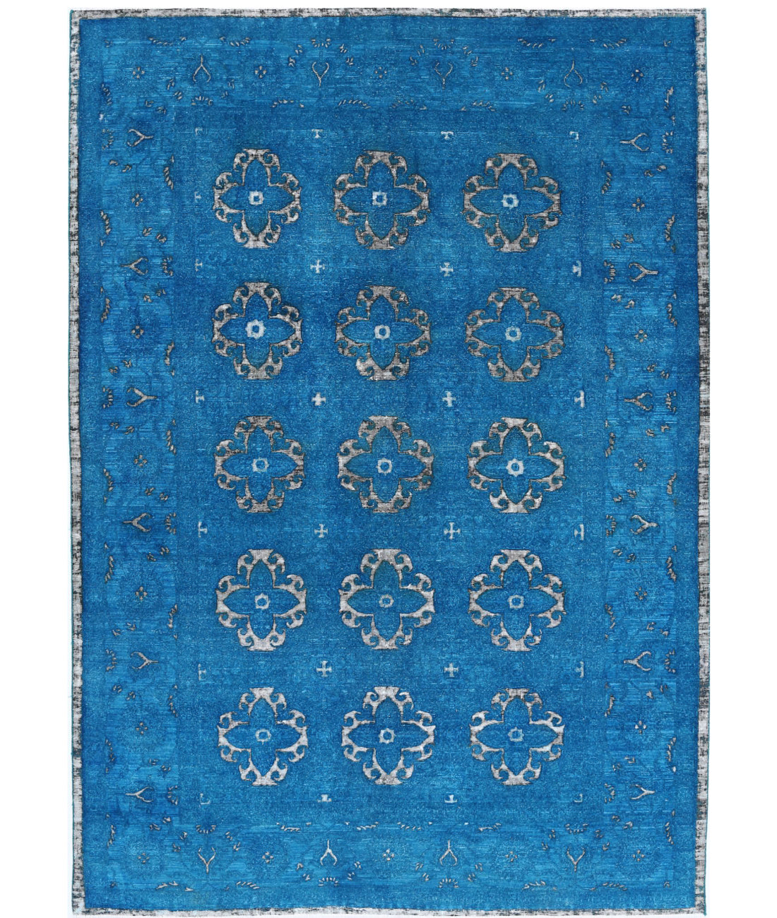 Hand Knotted Onyx Wool Rug - 6&#39;2&#39;&#39; x 8&#39;8&#39;&#39; 6&#39;2&#39;&#39; x 8&#39;8&#39;&#39; (185 X 260) / Teal / Teal