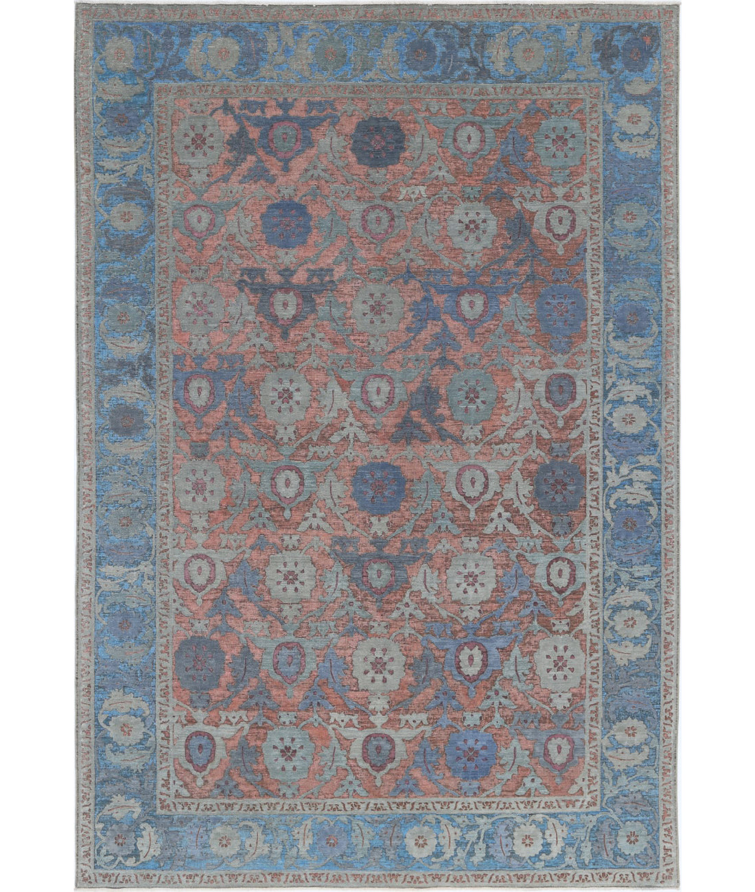 Hand Knotted Onyx Wool Rug - 7'10'' x 11'8''
