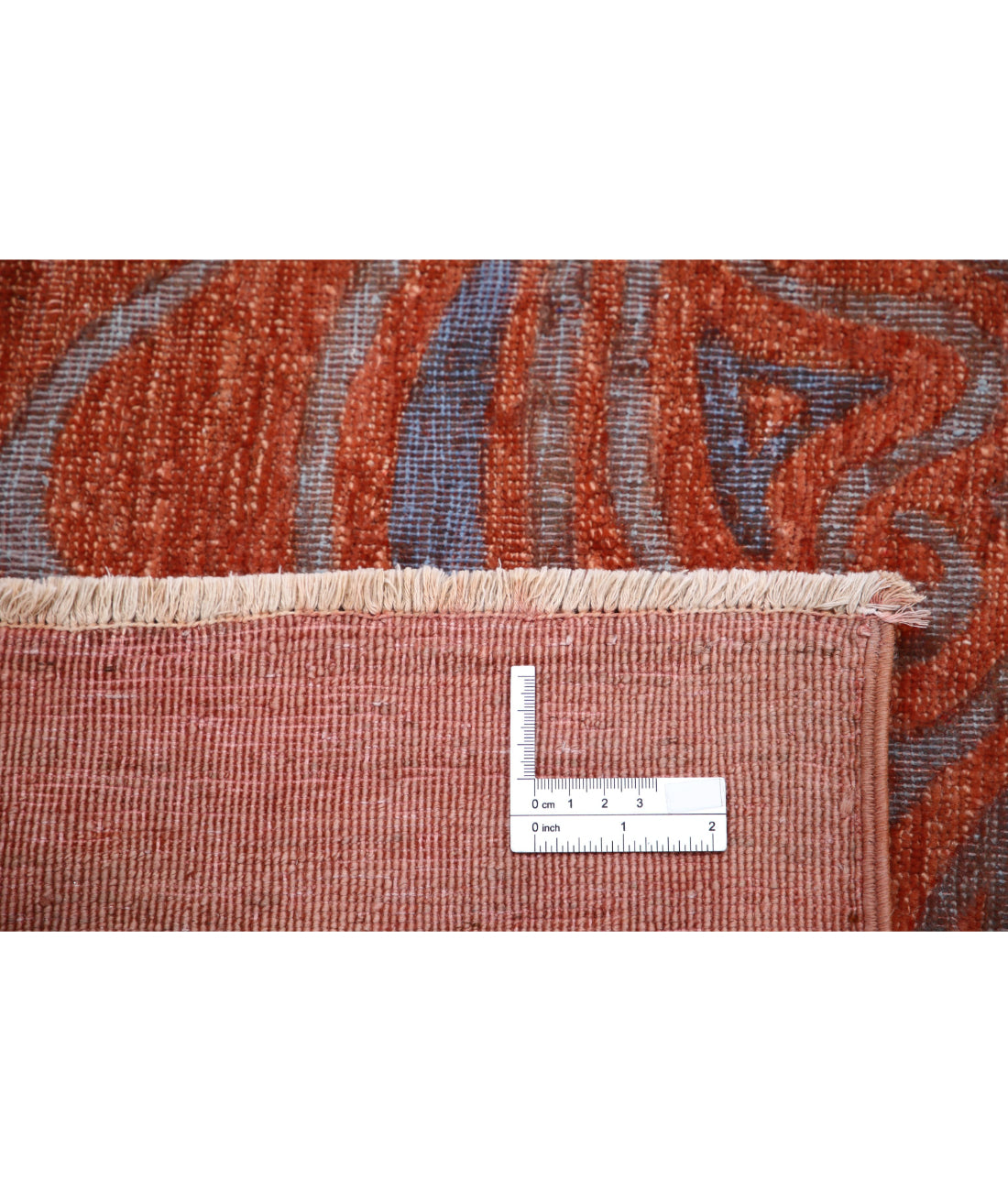 Hand Knotted Onyx Wool Rug - 8'9'' x 11'10'' 8'9'' x 11'10'' (263 X 355) / Pink / Grey