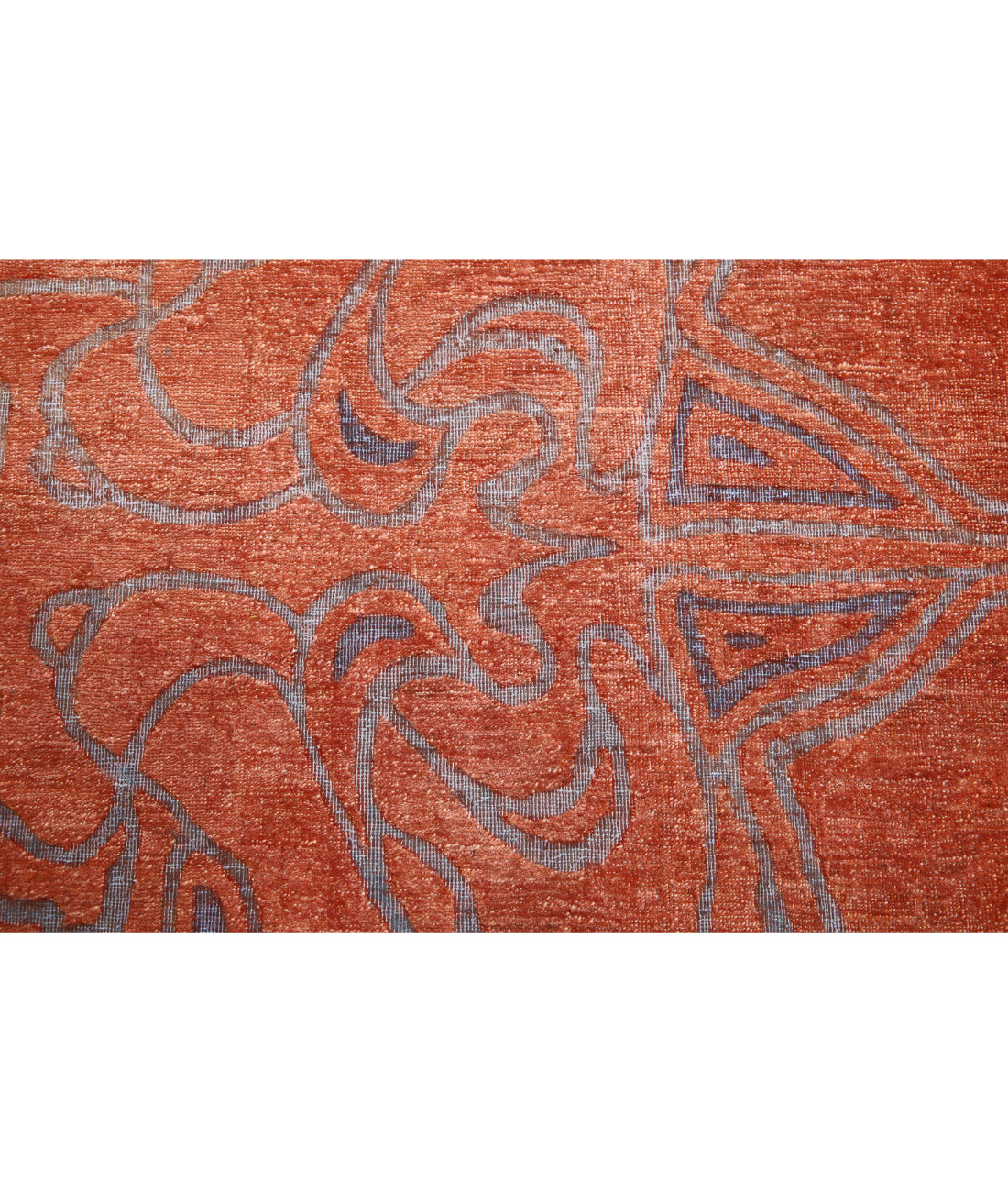 Hand Knotted Onyx Wool Rug - 8'9'' x 11'10'' 8'9'' x 11'10'' (263 X 355) / Pink / Grey