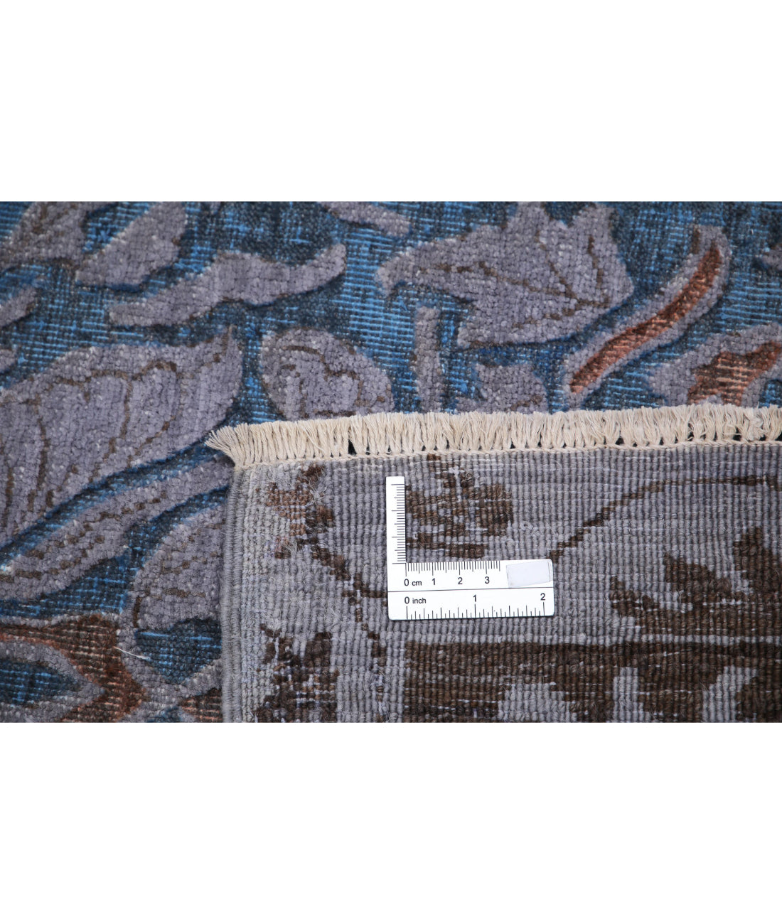 Hand Knotted Onyx Wool Rug - 8'0'' x 10'1'' 8'0'' x 10'1'' (240 X 303) / Blue / Purple