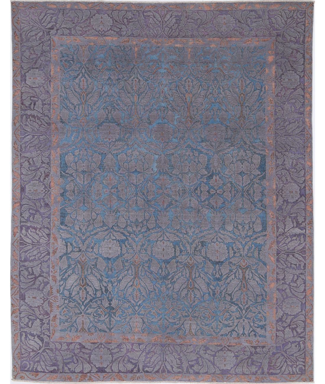 Hand Knotted Onyx Wool Rug - 8'0'' x 10'1''