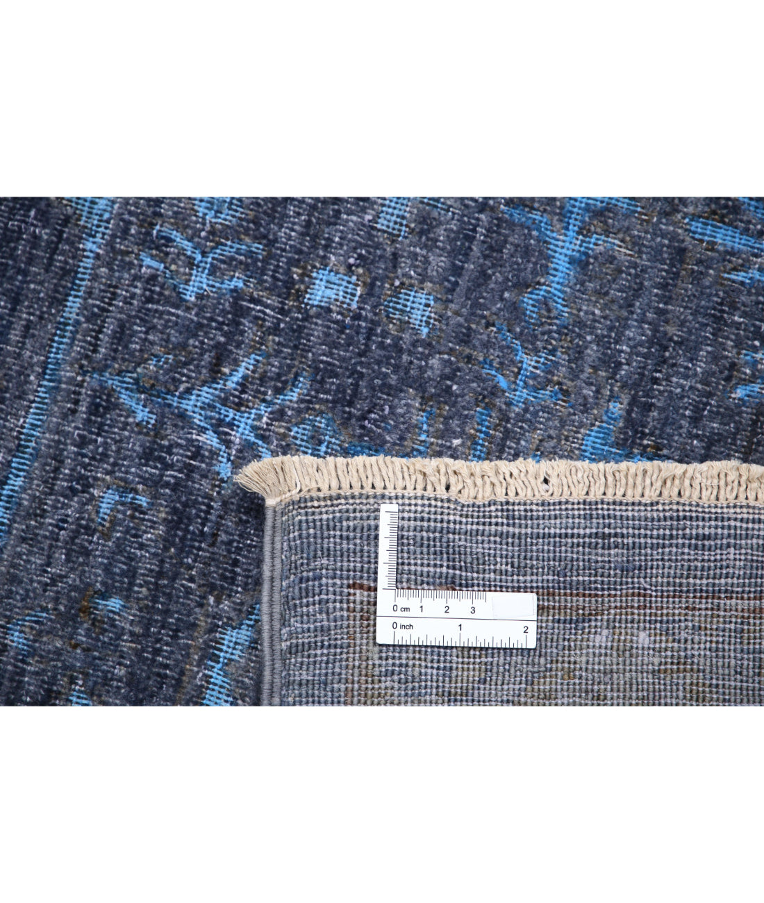 Hand Knotted Onyx Wool Rug - 9'8'' x 15'7'' 9'8'' x 15'7'' (290 X 468) / Blue / Grey