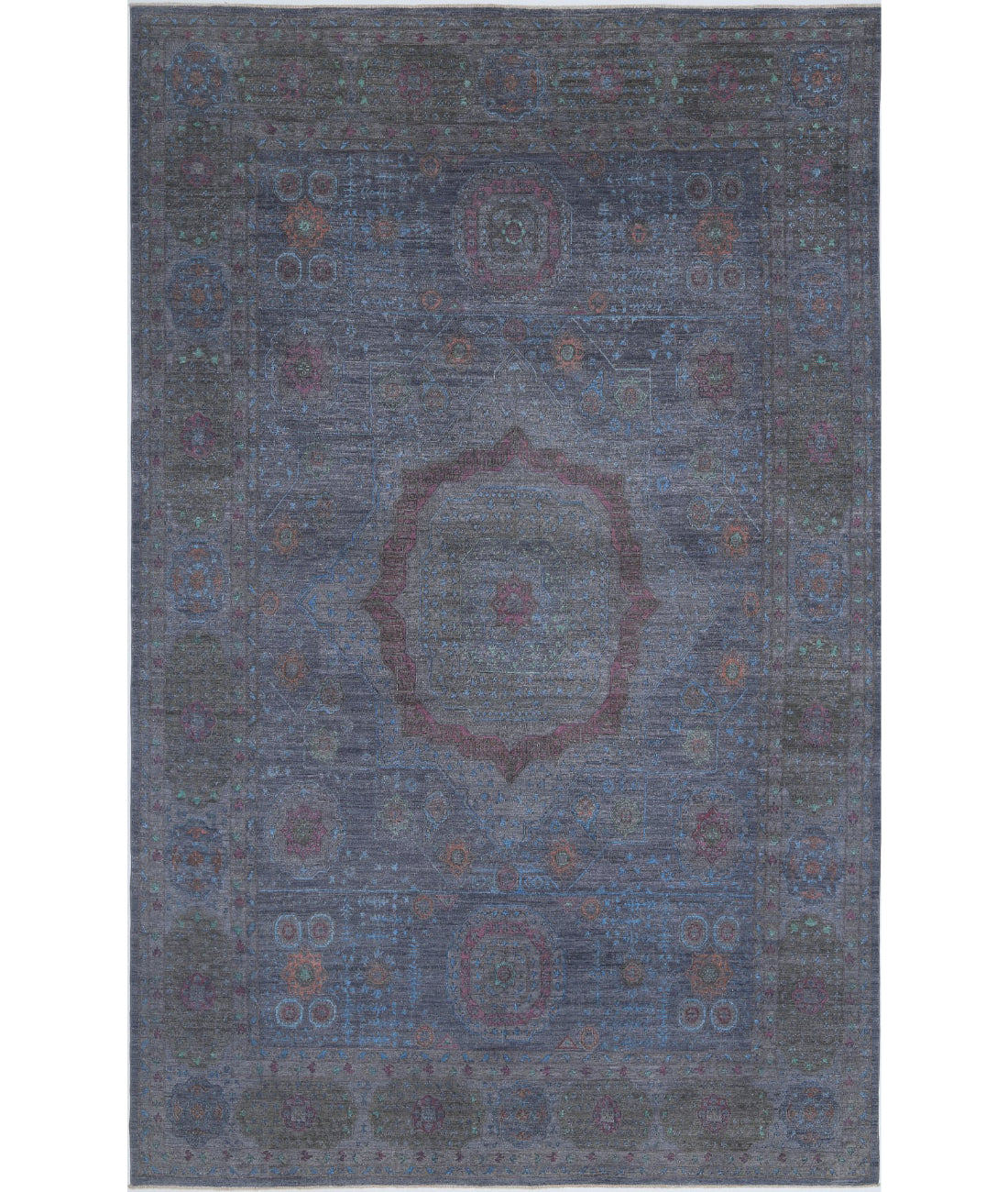 Hand Knotted Onyx Wool Rug - 9'8'' x 15'7''