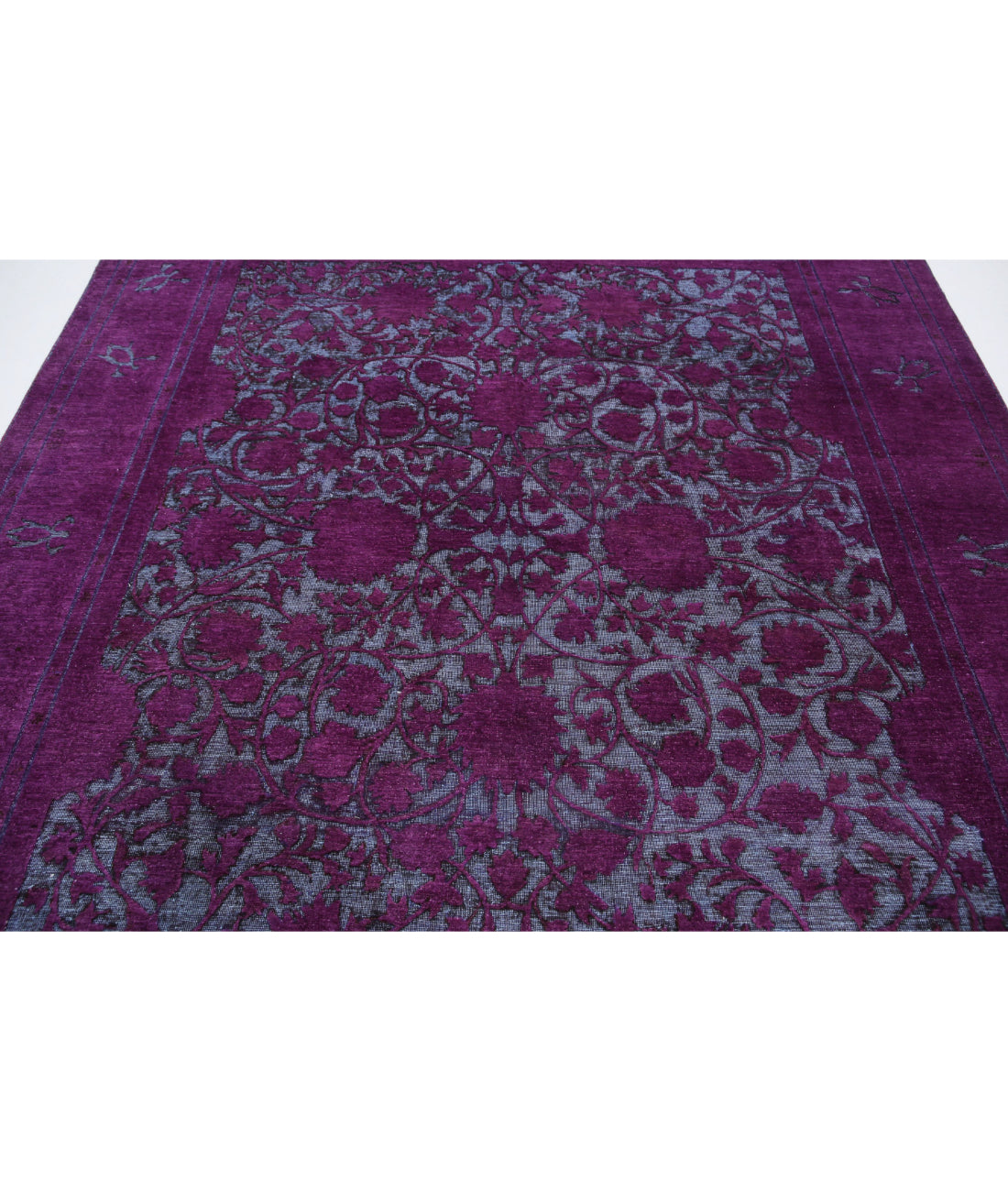Hand Knotted Onyx Wool Rug - 7'10'' x 9'5'' 7'10'' x 9'5'' (235 X 283) / Purple / Purple