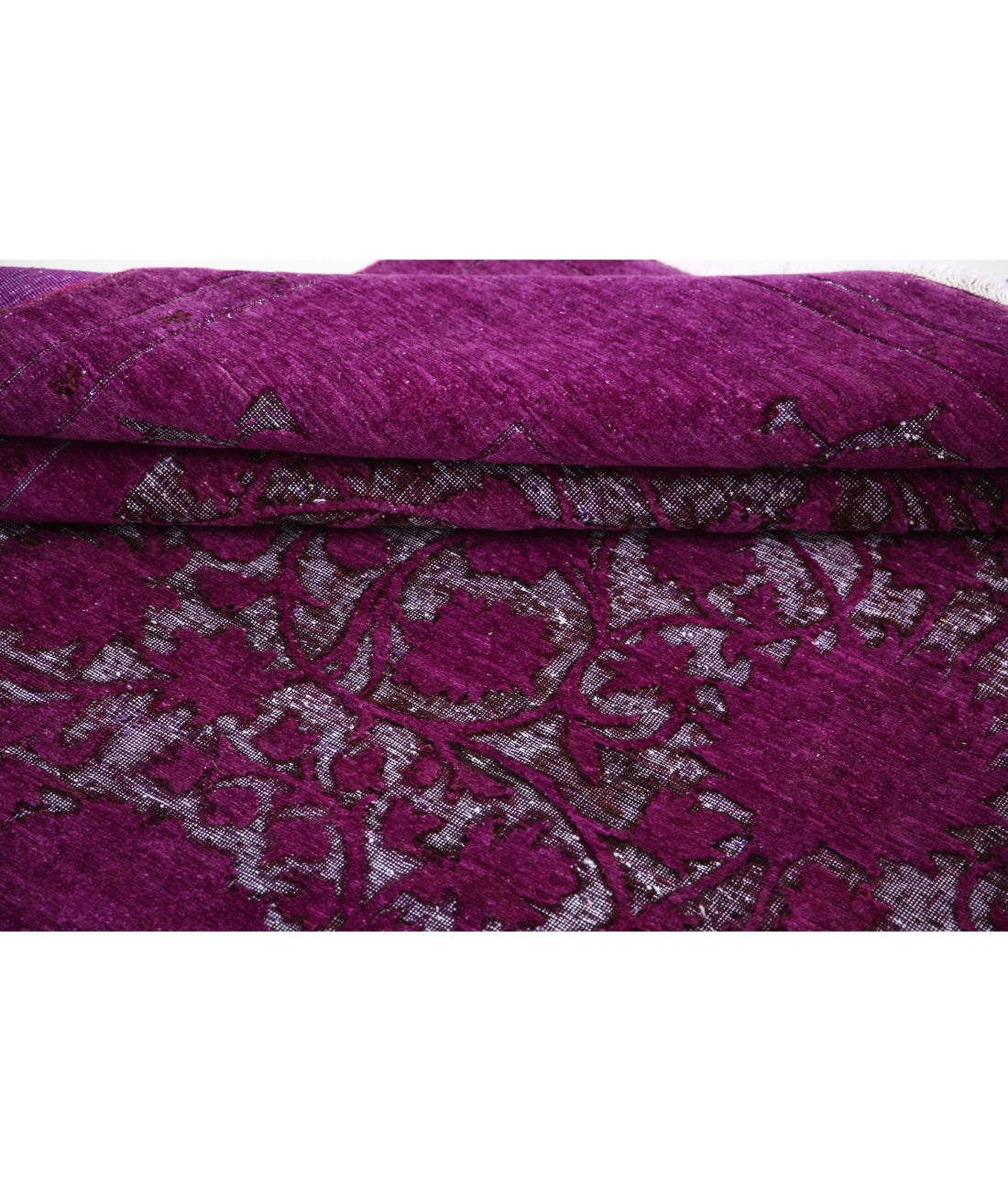 Hand Knotted Onyx Wool Rug - 7'10'' x 9'5'' 7'10'' x 9'5'' (235 X 283) / Purple / Purple