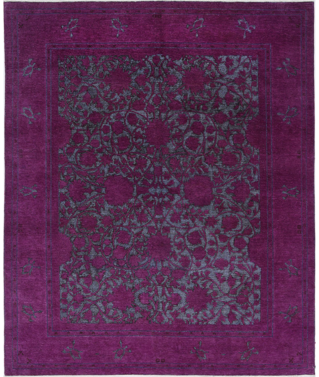 Hand Knotted Onyx Wool Rug - 7'10'' x 9'5''