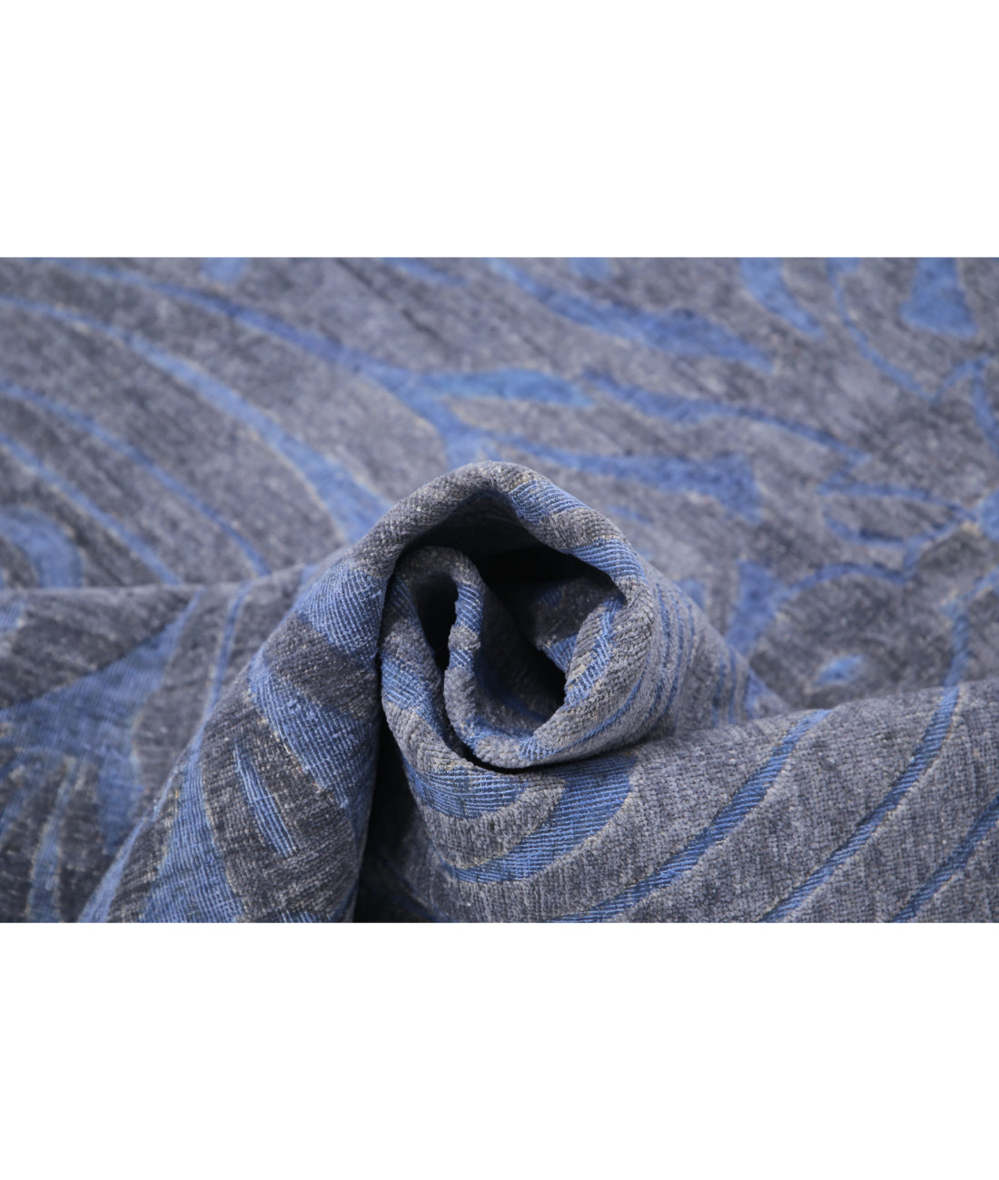 Hand Knotted Onyx Wool Rug - 6'1'' x 8'5'' 6'1'' x 8'5'' (183 X 253) / Grey / Blue