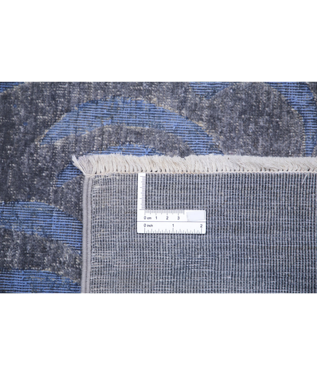 Hand Knotted Onyx Wool Rug - 6'1'' x 8'5'' 6'1'' x 8'5'' (183 X 253) / Grey / Blue