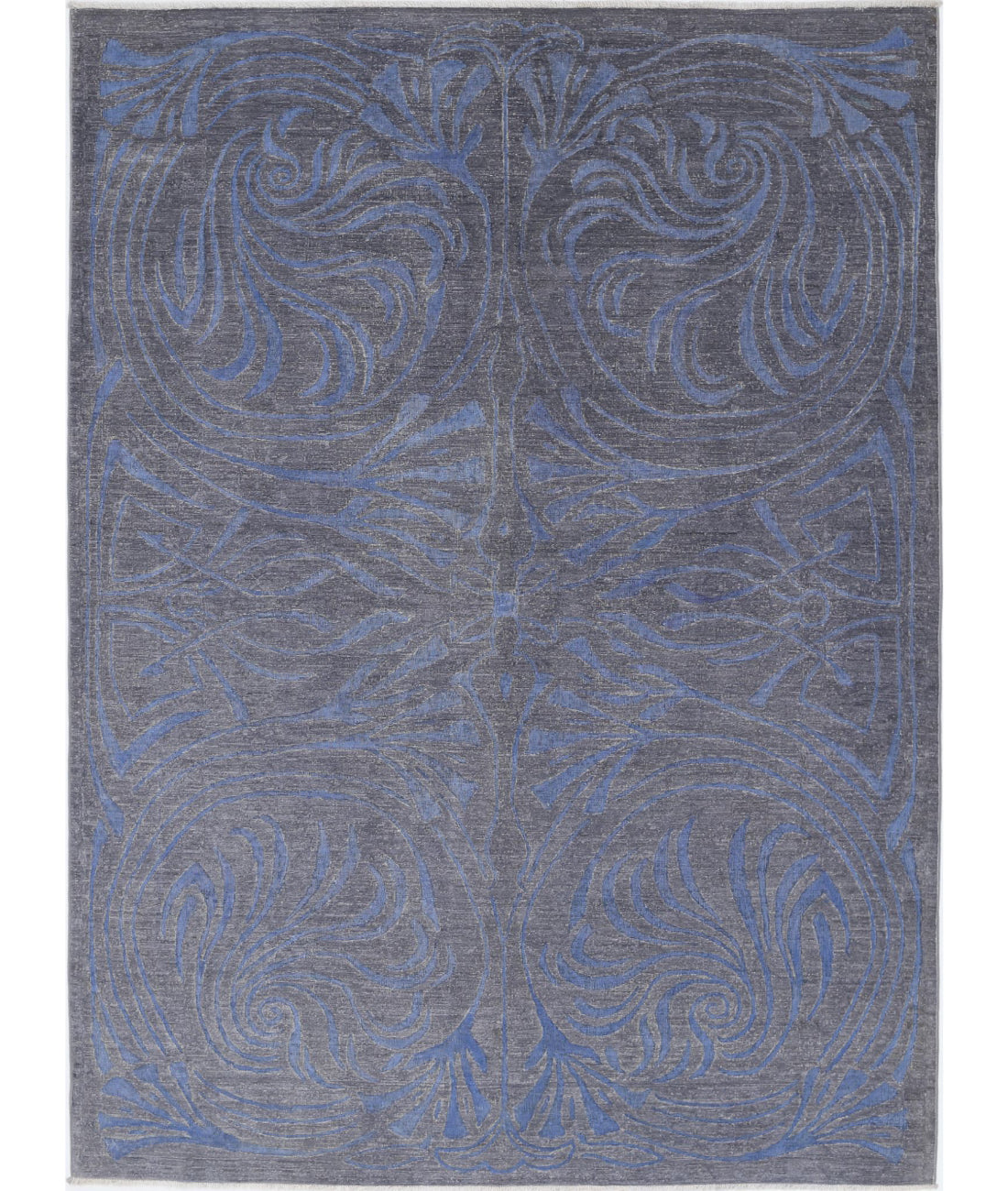 Hand Knotted Onyx Wool Rug - 6'1'' x 8'5''