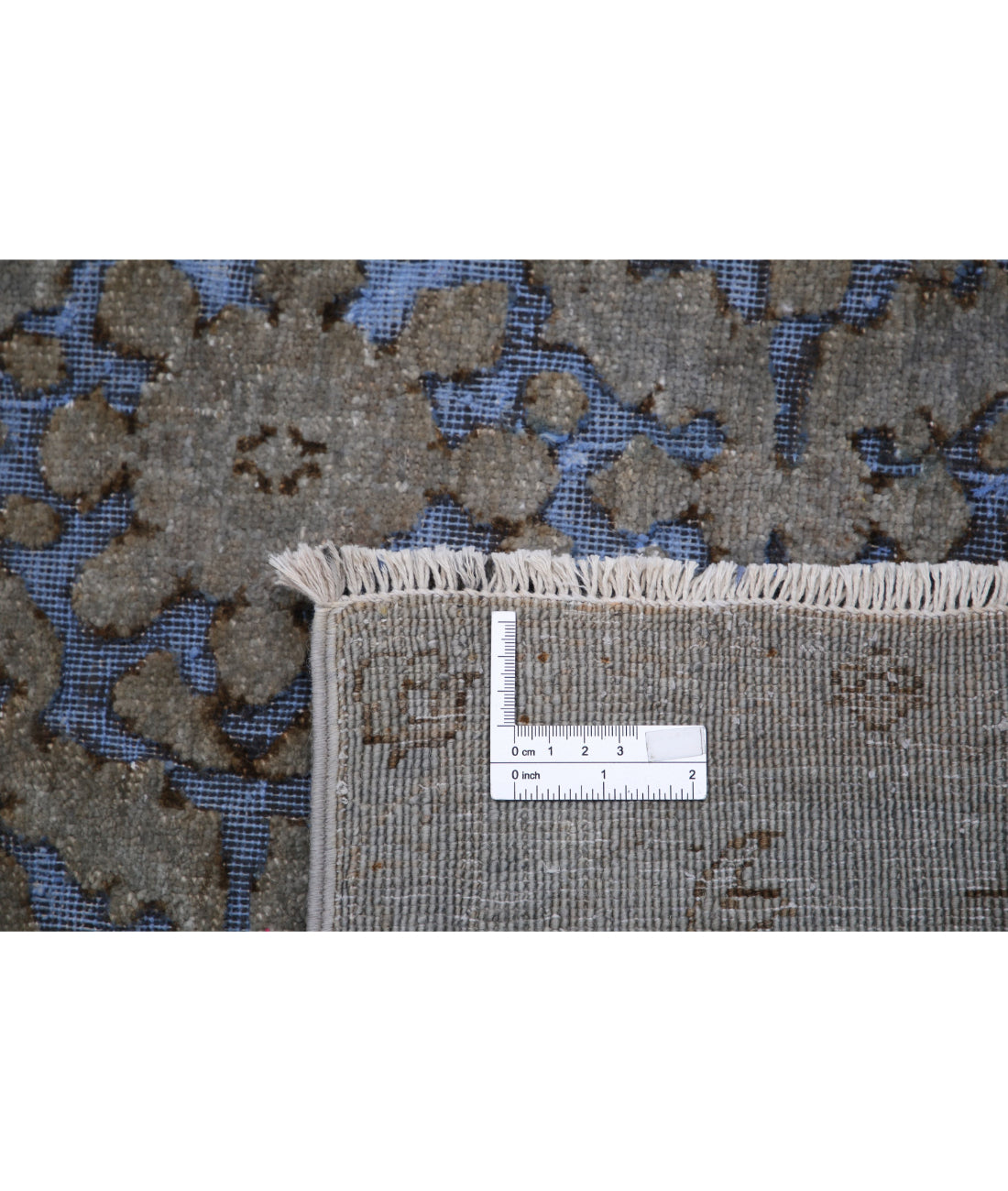 Hand Knotted Onyx Wool Rug - 5'9'' x 10'0'' 5'9'' x 10'0'' (173 X 300) / Blue / Grey