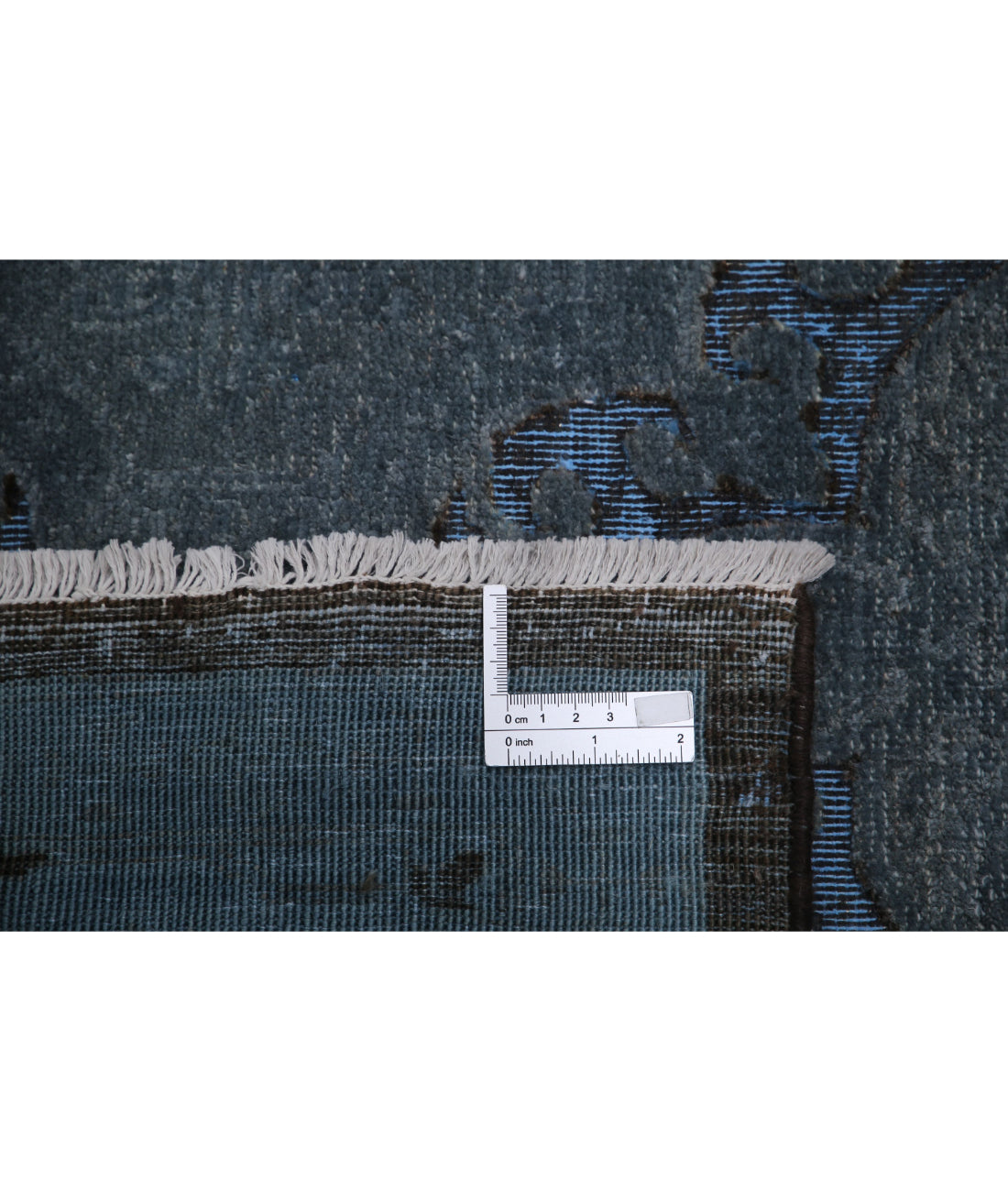 Hand Knotted Onyx Wool Rug - 6'1'' x 8'11'' 6'1'' x 8'11'' (183 X 268) / Grey / Blue