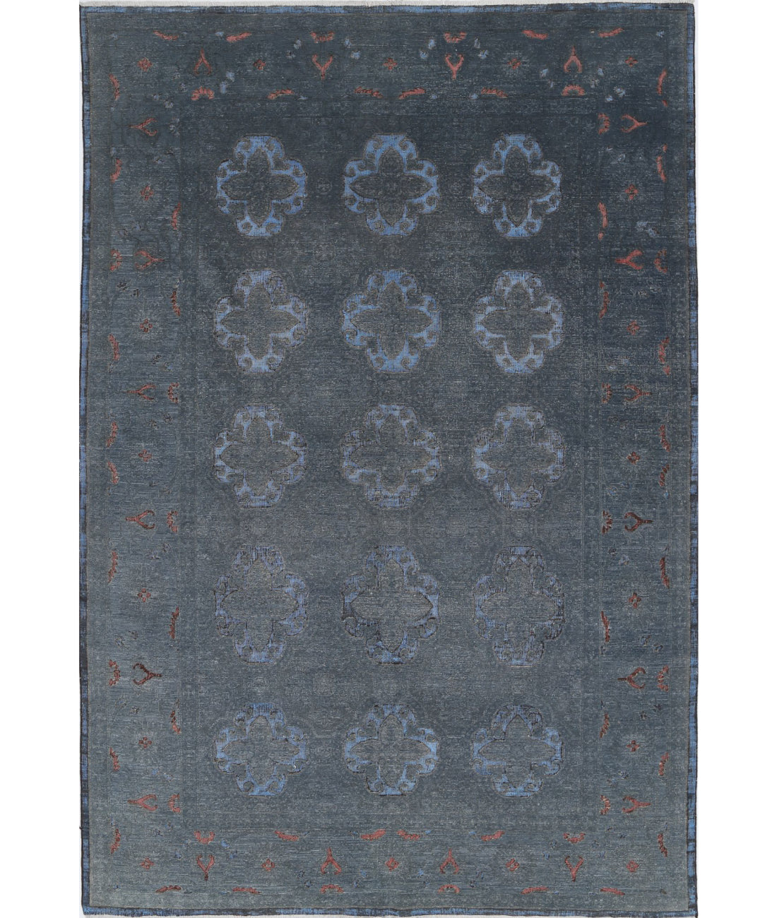 Hand Knotted Onyx Wool Rug - 6'1'' x 8'11''