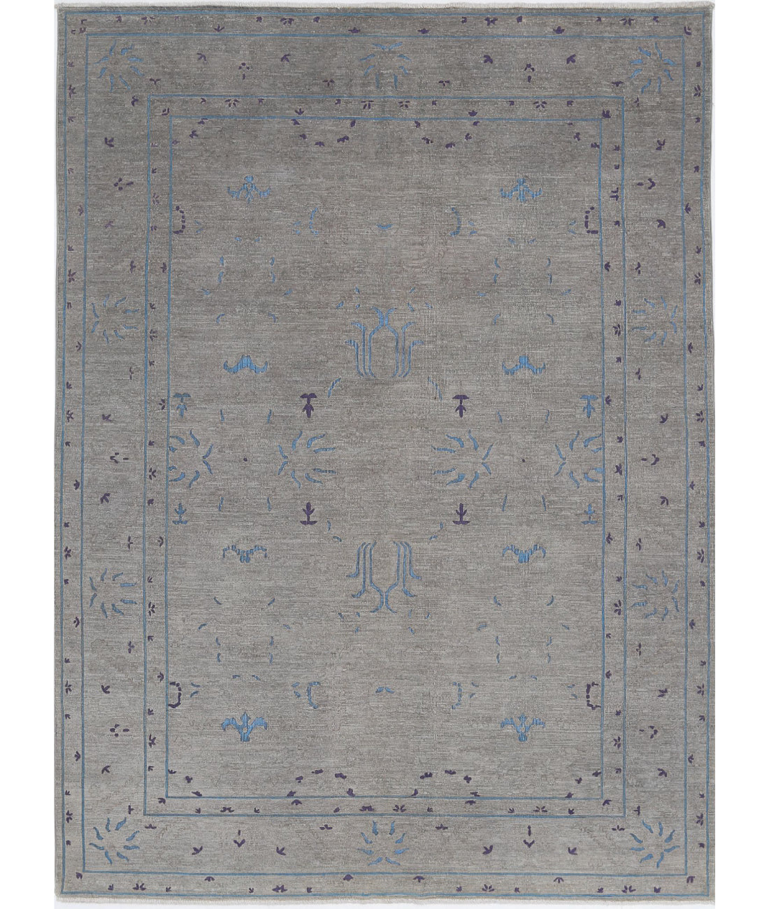 Hand Knotted Onyx Wool Rug - 6'4'' x 8'9''