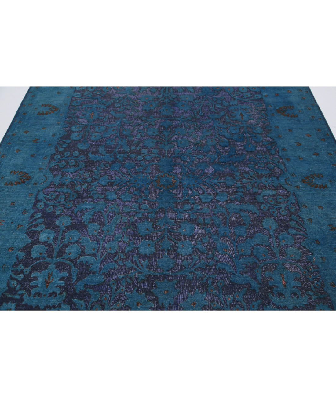 Hand Knotted Onyx Wool Rug - 6'11'' x 9'8'' 6'11'' x 9'8'' (208 X 290) / Blue / Purple