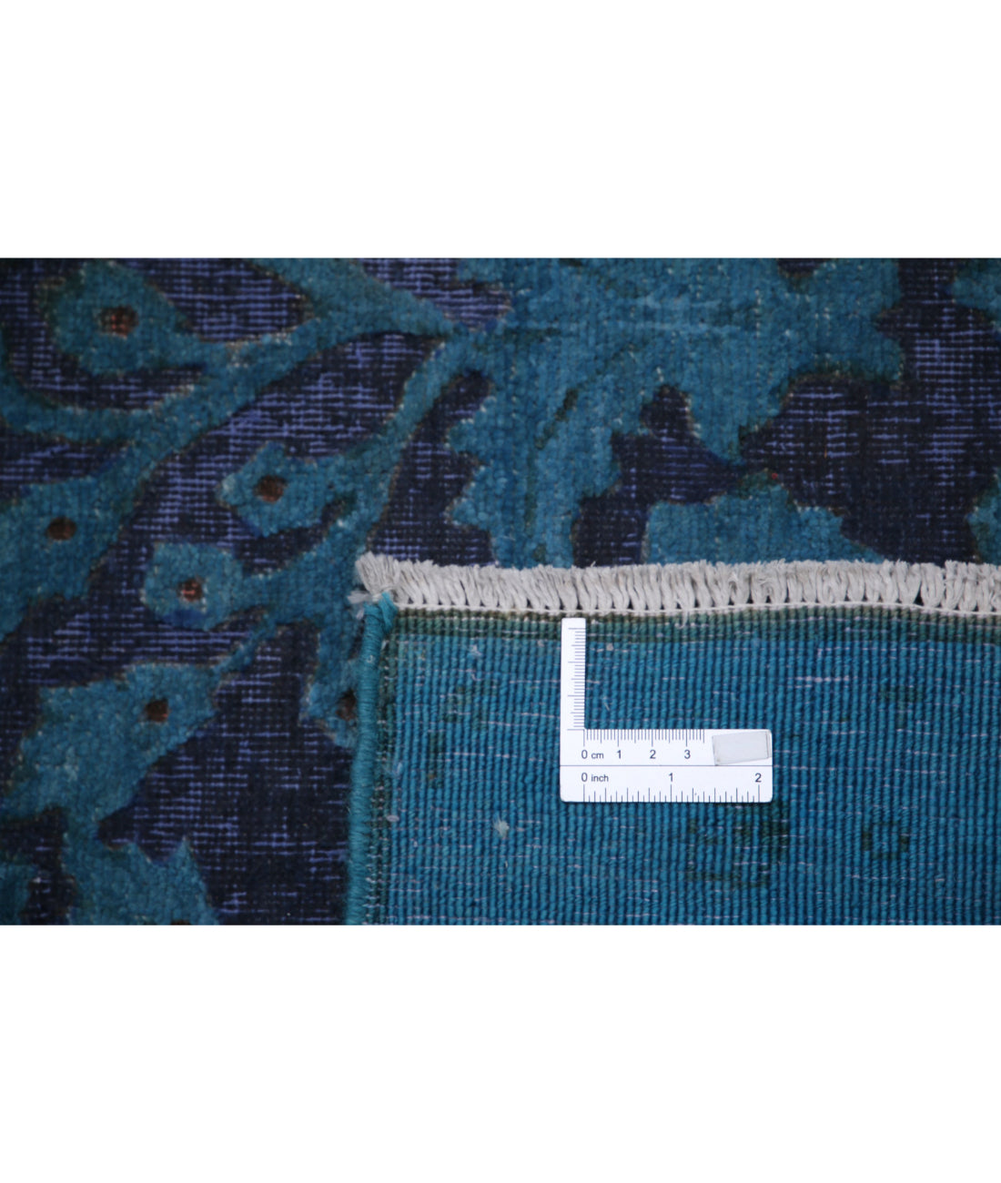Hand Knotted Onyx Wool Rug - 6'11'' x 9'8'' 6'11'' x 9'8'' (208 X 290) / Blue / Purple