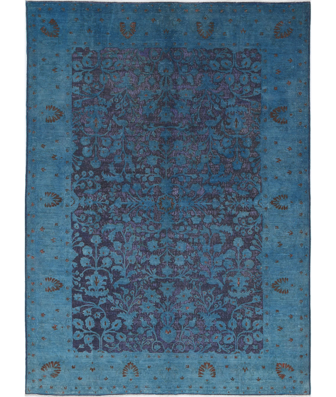 Hand Knotted Onyx Wool Rug - 6'11'' x 9'8''