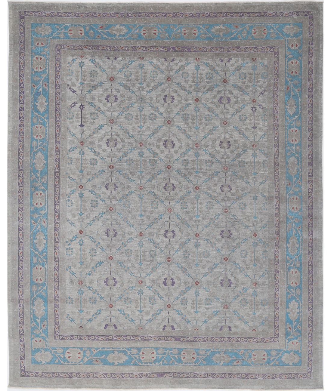 Hand Knotted Onyx Wool Rug - 11'11'' x 14'10''