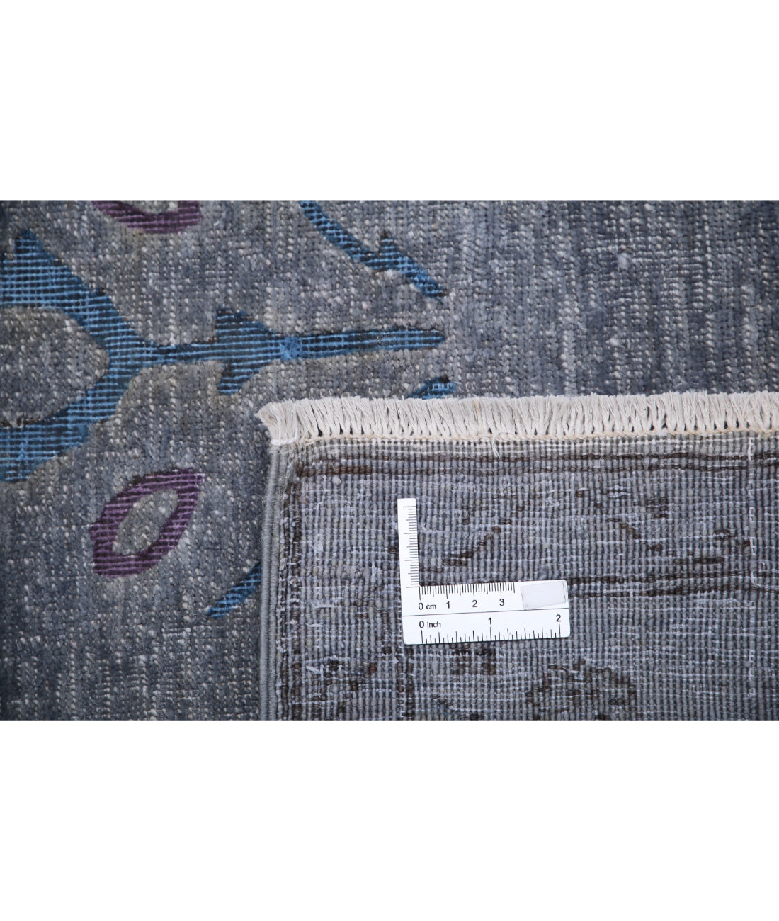Hand Knotted Onyx Wool Rug - 6'0'' x 9'0'' 6'0'' x 9'0'' (180 X 270) / Grey / Blue