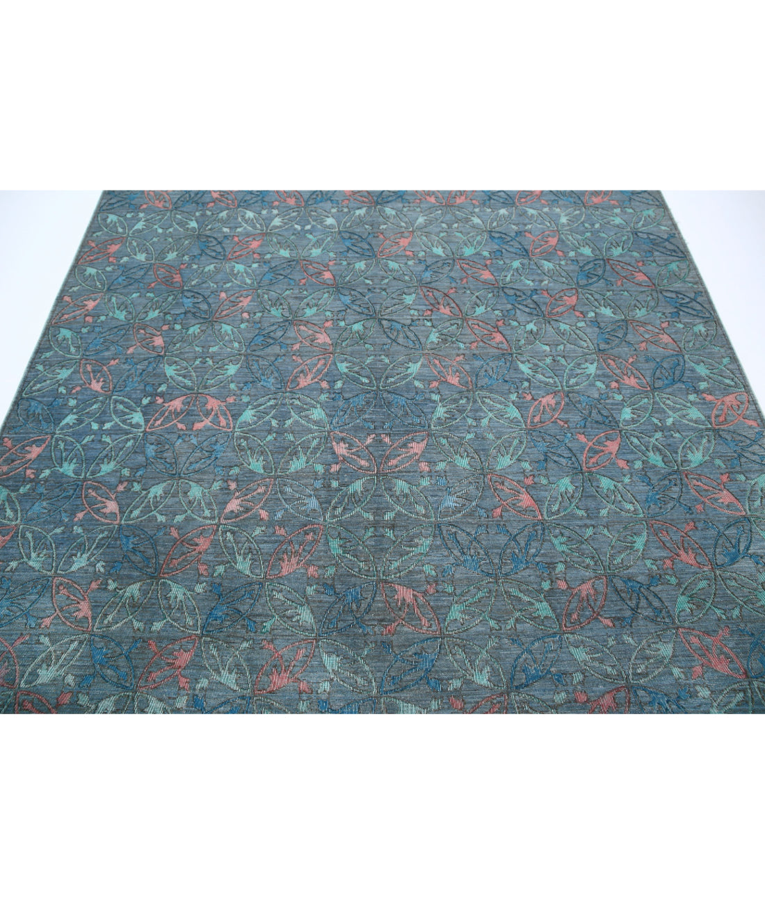 Hand Knotted Onyx Wool Rug - 6'10'' x 9'0'' 6'10'' x 9'0'' (205 X 270) / Blue / N/A