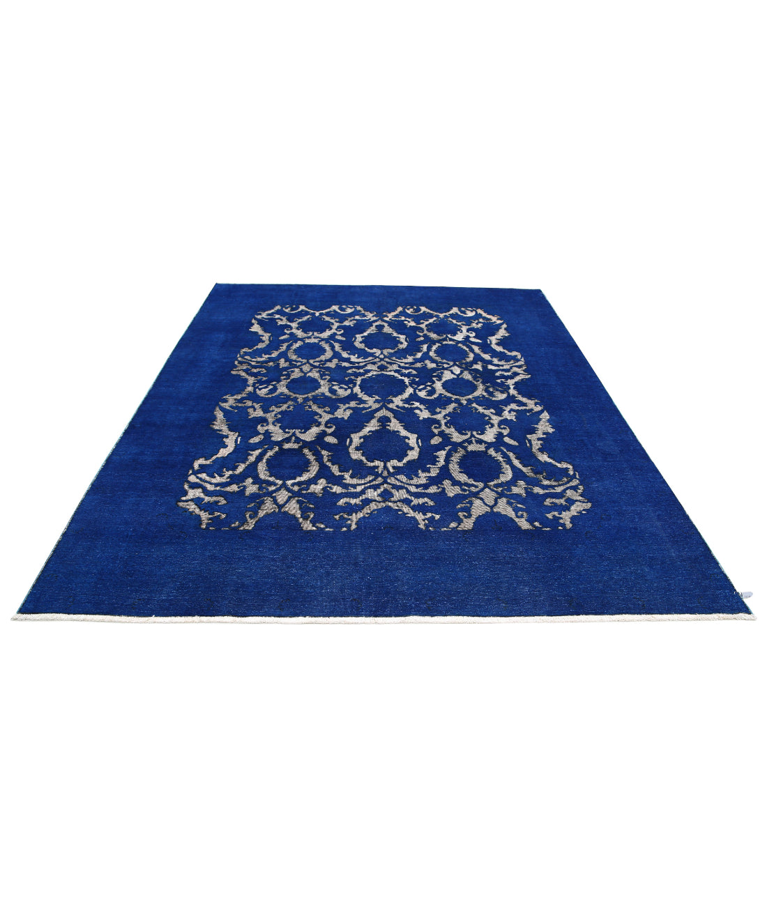 Hand Knotted Onyx Wool Rug - 7'9'' x 9'4'' 7'9'' x 9'4'' (233 X 280) / Blue / Blue