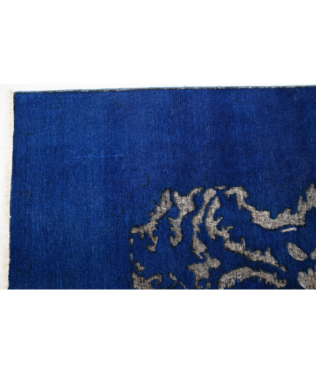 Hand Knotted Onyx Wool Rug - 7'9'' x 9'4'' 7'9'' x 9'4'' (233 X 280) / Blue / Blue