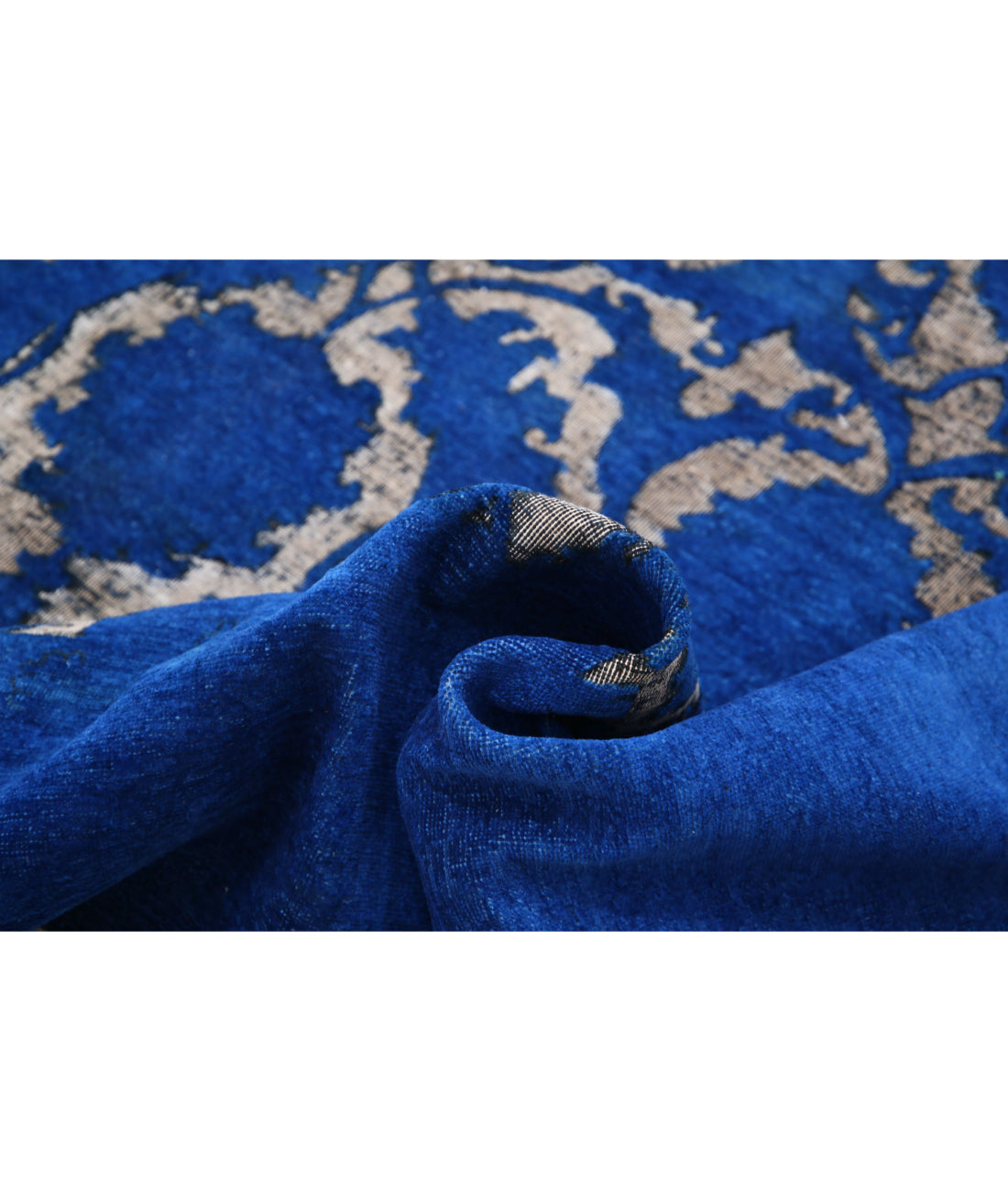 Hand Knotted Onyx Wool Rug - 7'9'' x 9'4'' 7'9'' x 9'4'' (233 X 280) / Blue / Blue