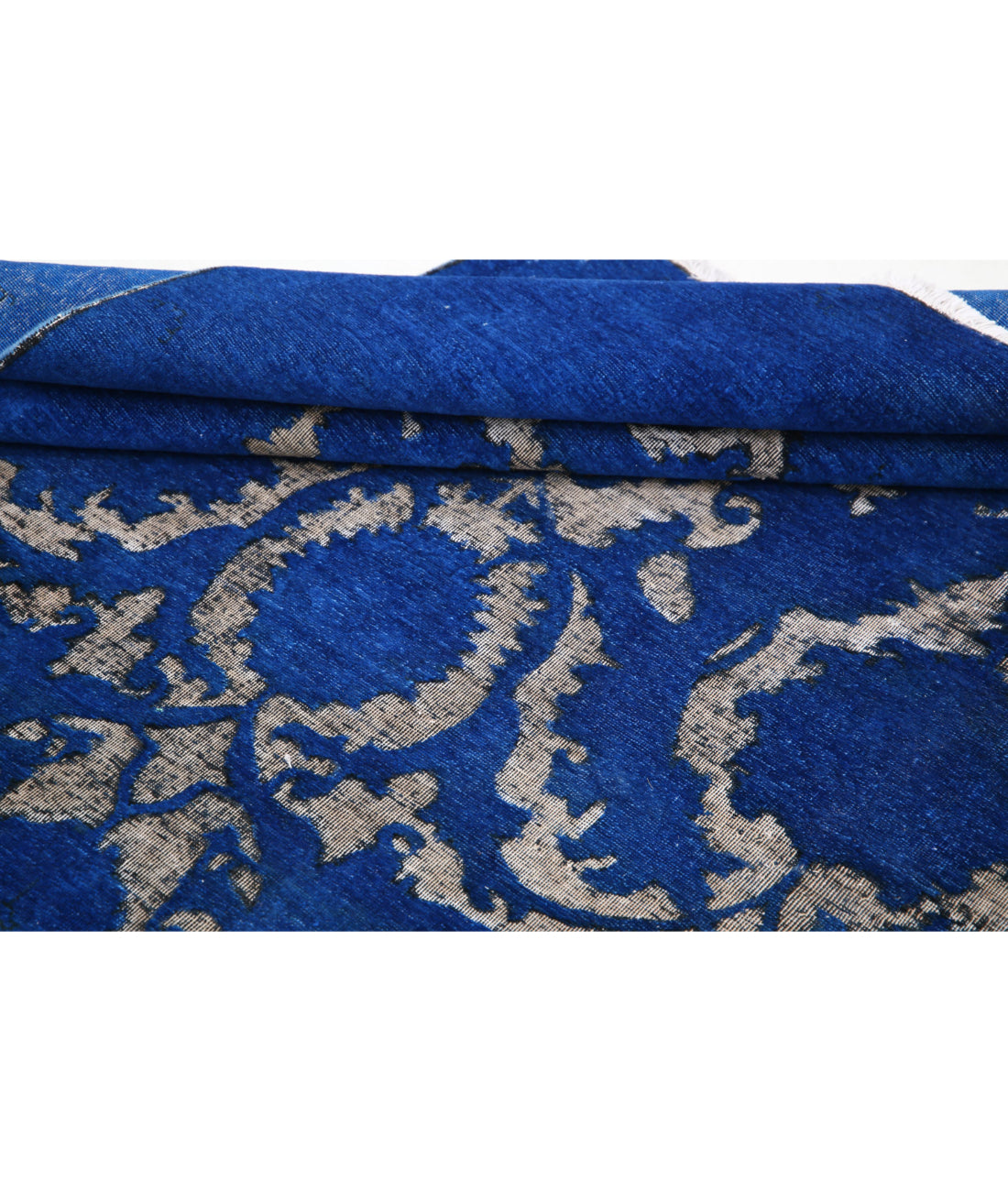 Hand Knotted Onyx Wool Rug - 7'9'' x 9'4'' 7'9'' x 9'4'' (233 X 280) / Blue / Blue