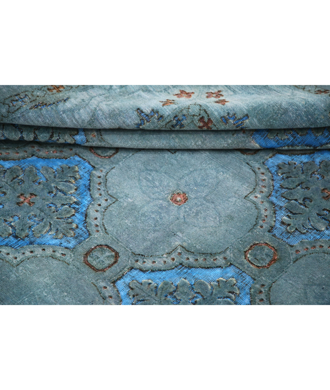 Hand Knotted Onyx Wool Rug - 7'11'' x 9'7'' 7'11'' x 9'7'' (238 X 288) / Grey / Blue