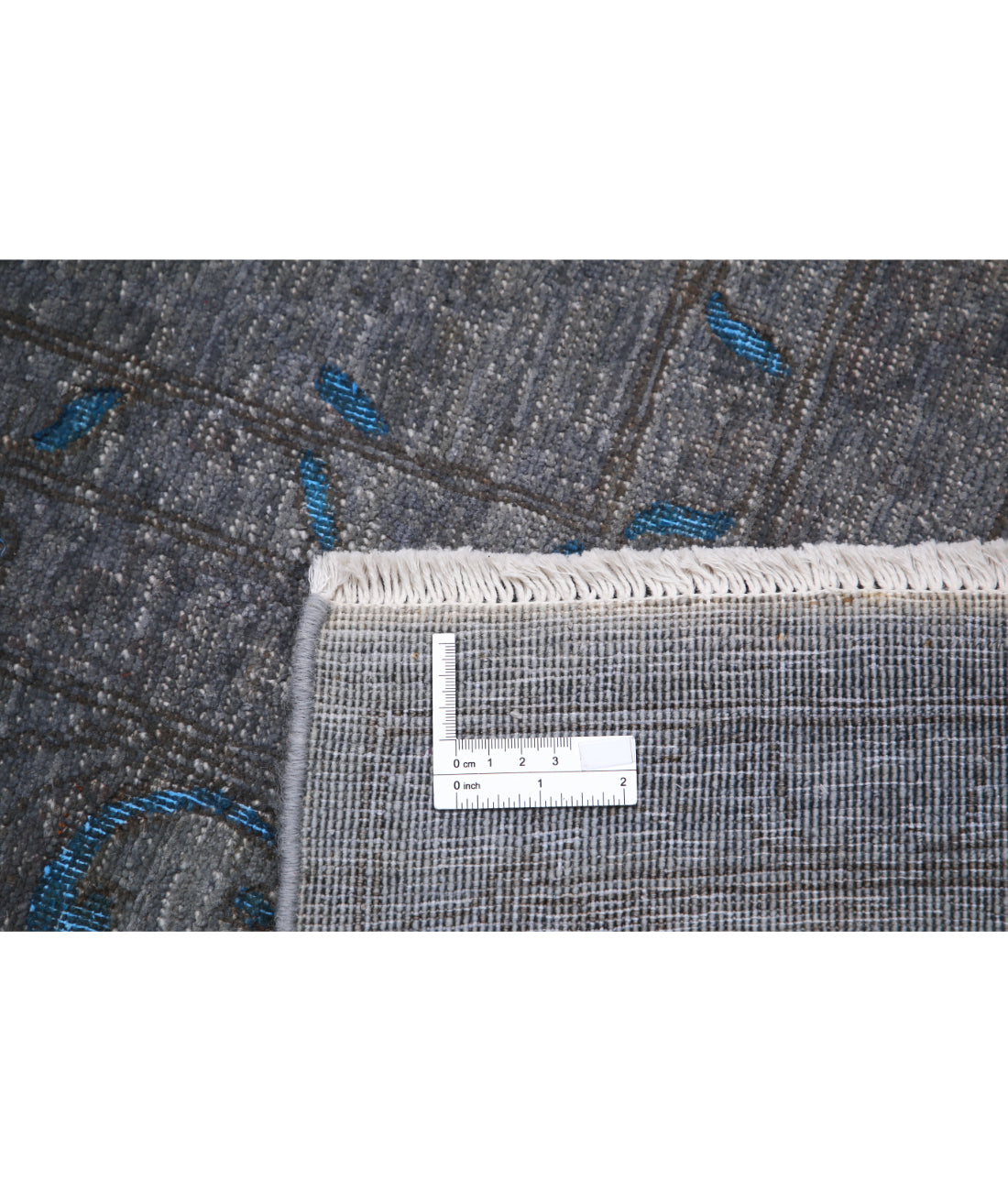 Hand Knotted Onyx Wool Rug - 8'9'' x 12'7'' 8'9'' x 12'7'' (263 X 378) / Grey / Grey