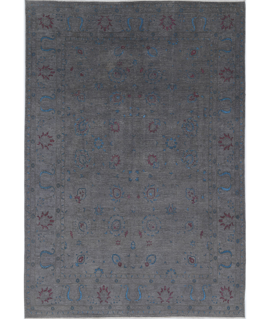 Hand Knotted Onyx Wool Rug - 8'9'' x 12'7''