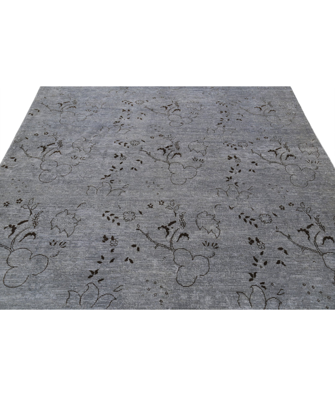 Hand Knotted Onyx Wool Rug - 6'5'' x 8'1'' 6'5'' x 8'1'' (193 X 243) / Grey / Grey