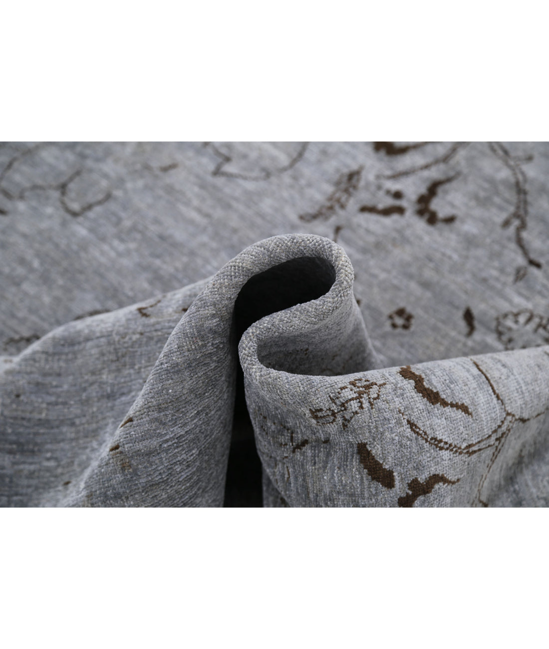 Hand Knotted Onyx Wool Rug - 6'5'' x 8'1'' 6'5'' x 8'1'' (193 X 243) / Grey / Grey