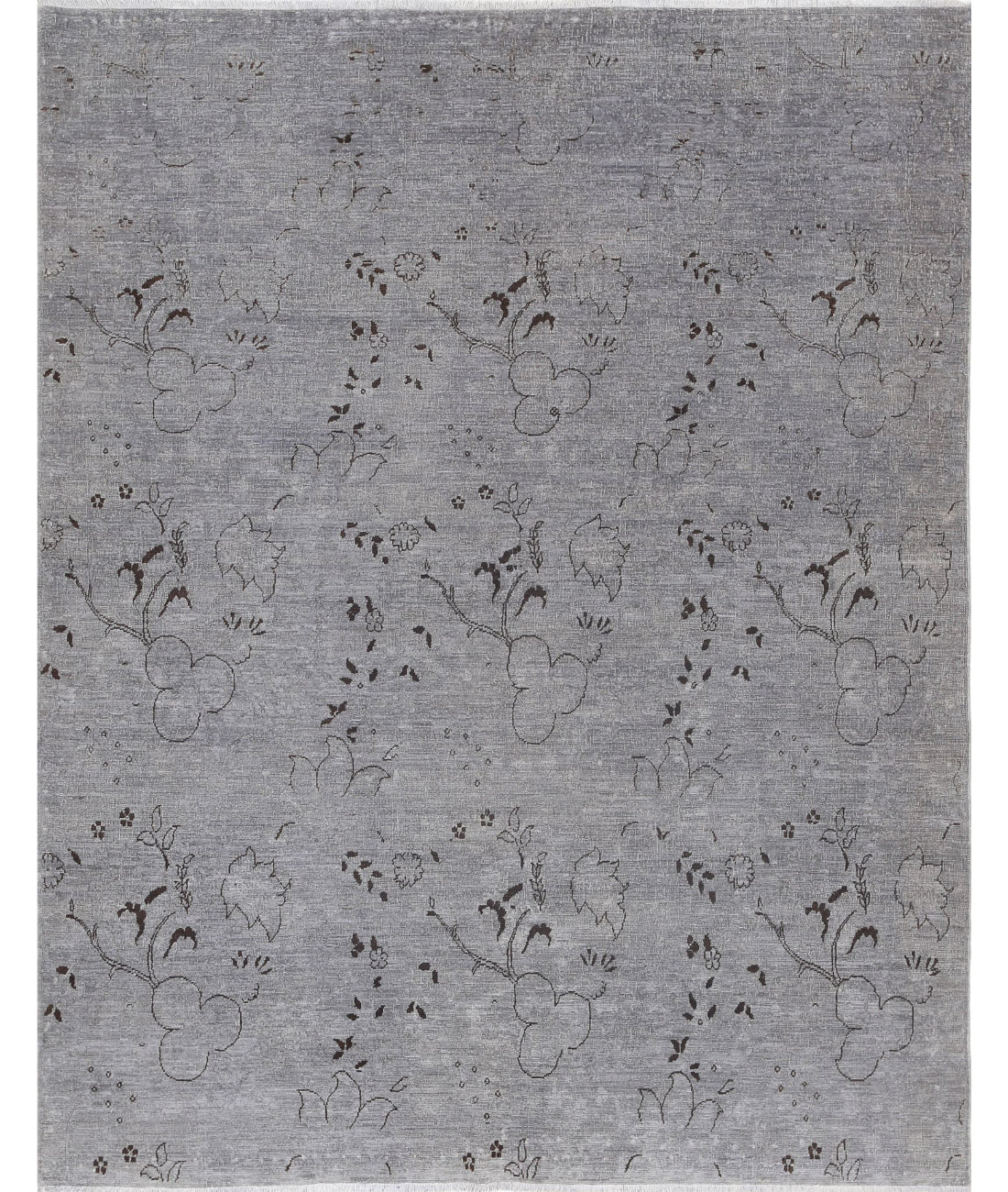 Hand Knotted Onyx Wool Rug - 6'5'' x 8'1''