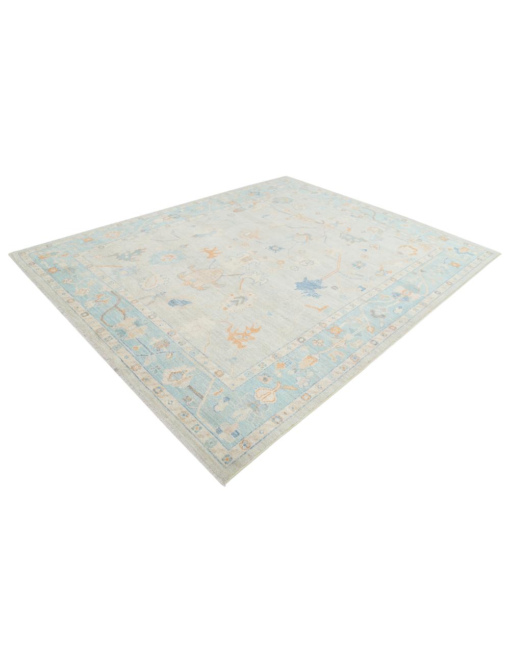 Hand Knotted Oushak Wool Rug - 8'2'' x 10'1'' Arteverk Arteverk Rugs