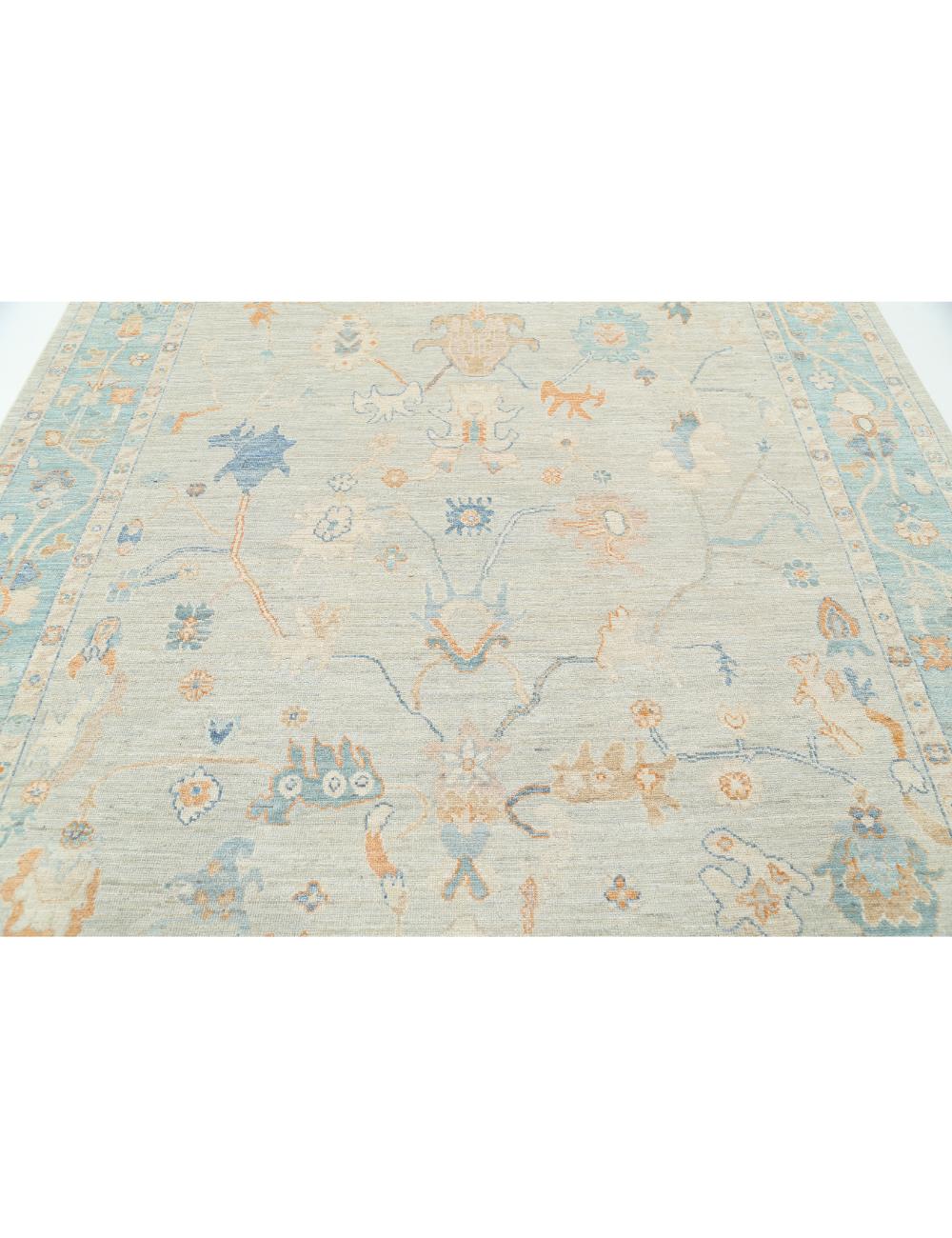 Hand Knotted Oushak Wool Rug - 8'2'' x 10'1'' Arteverk Arteverk Rugs