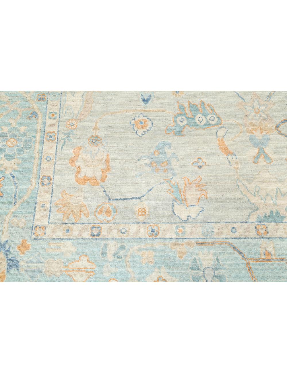 Hand Knotted Oushak Wool Rug - 8'2'' x 10'1'' Arteverk Arteverk Rugs