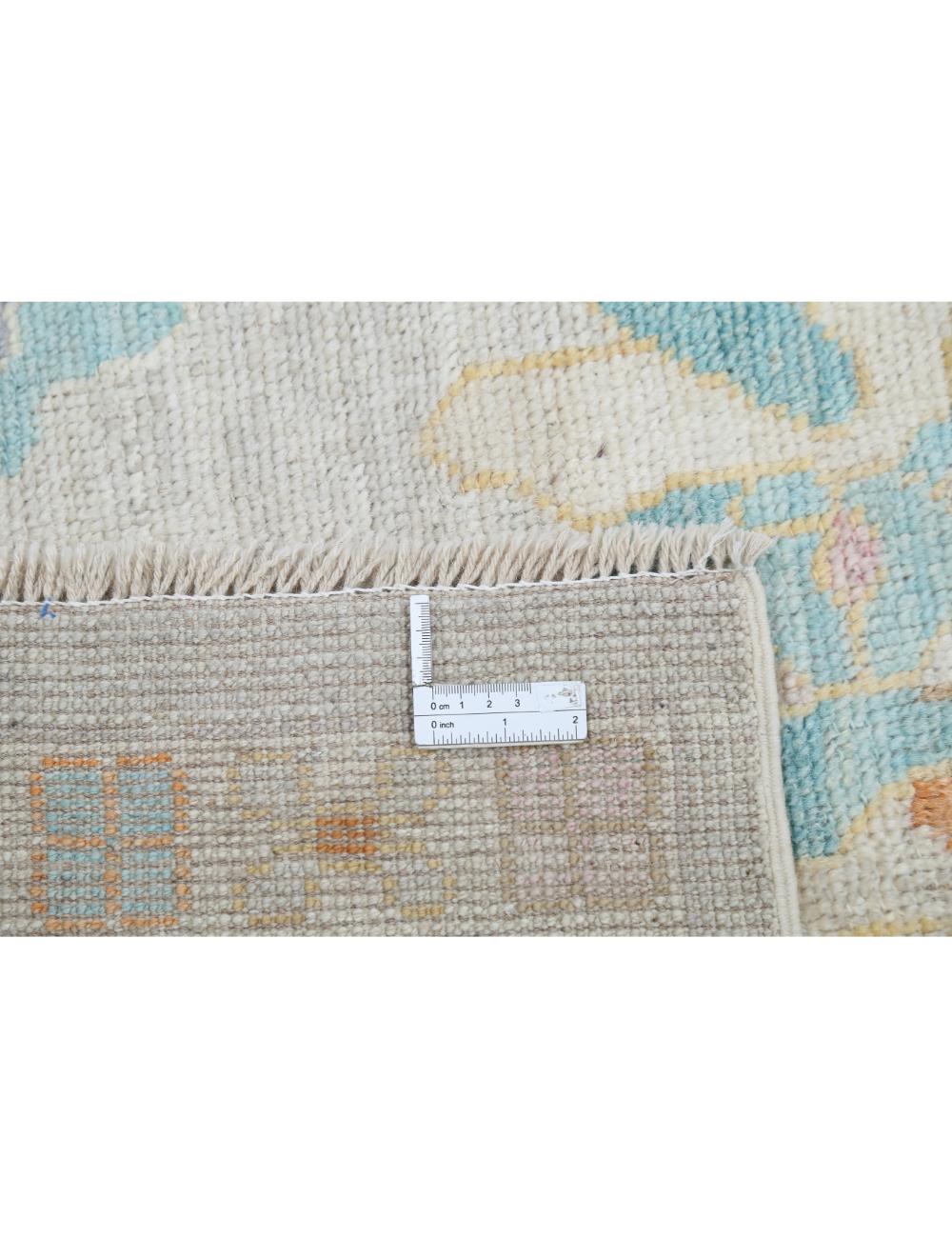 Hand Knotted Oushak Wool Rug - 9'4'' x 12'1'' Arteverk Arteverk Rugs