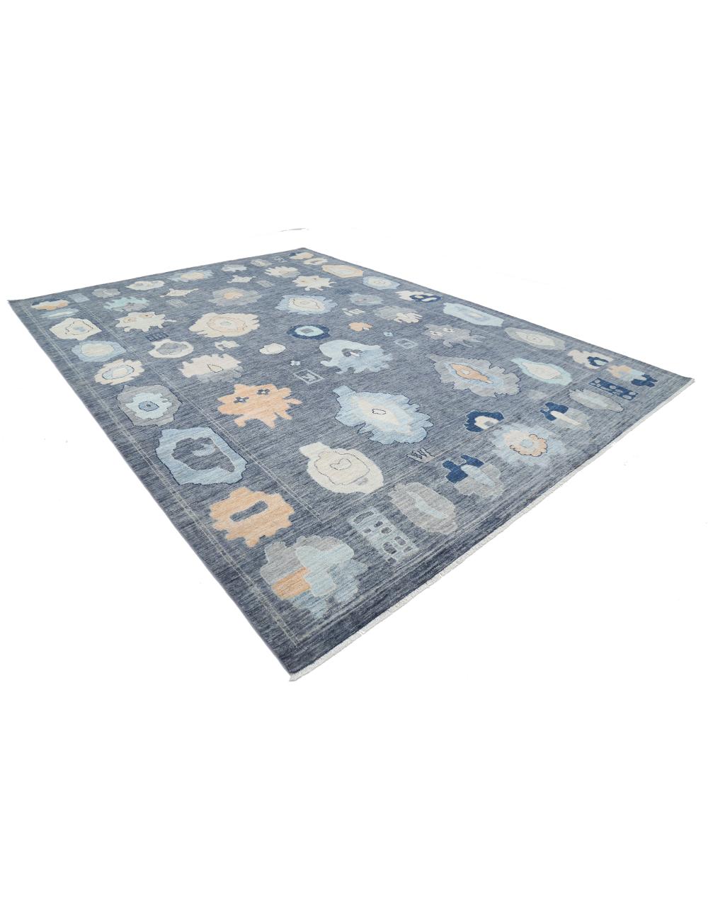 Hand Knotted Oushak Wool Rug - 10'4'' x 14'0'' Arteverk Arteverk Rugs