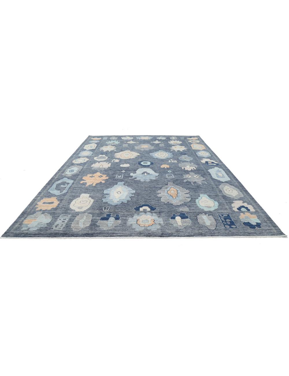 Hand Knotted Oushak Wool Rug - 10'4'' x 14'0'' Arteverk Arteverk Rugs