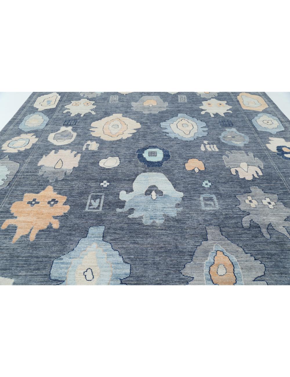 Hand Knotted Oushak Wool Rug - 10'4'' x 14'0'' Arteverk Arteverk Rugs